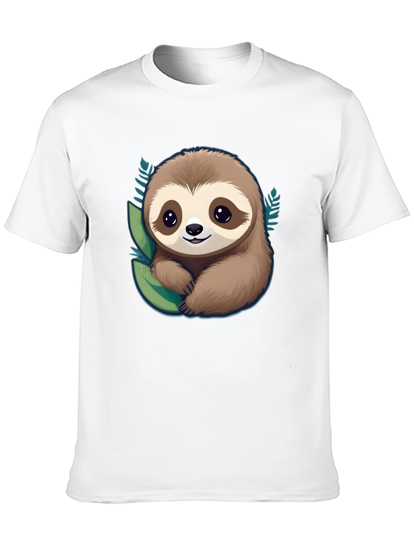 Cute Sloth Graphic Tee - Relaxed Fit