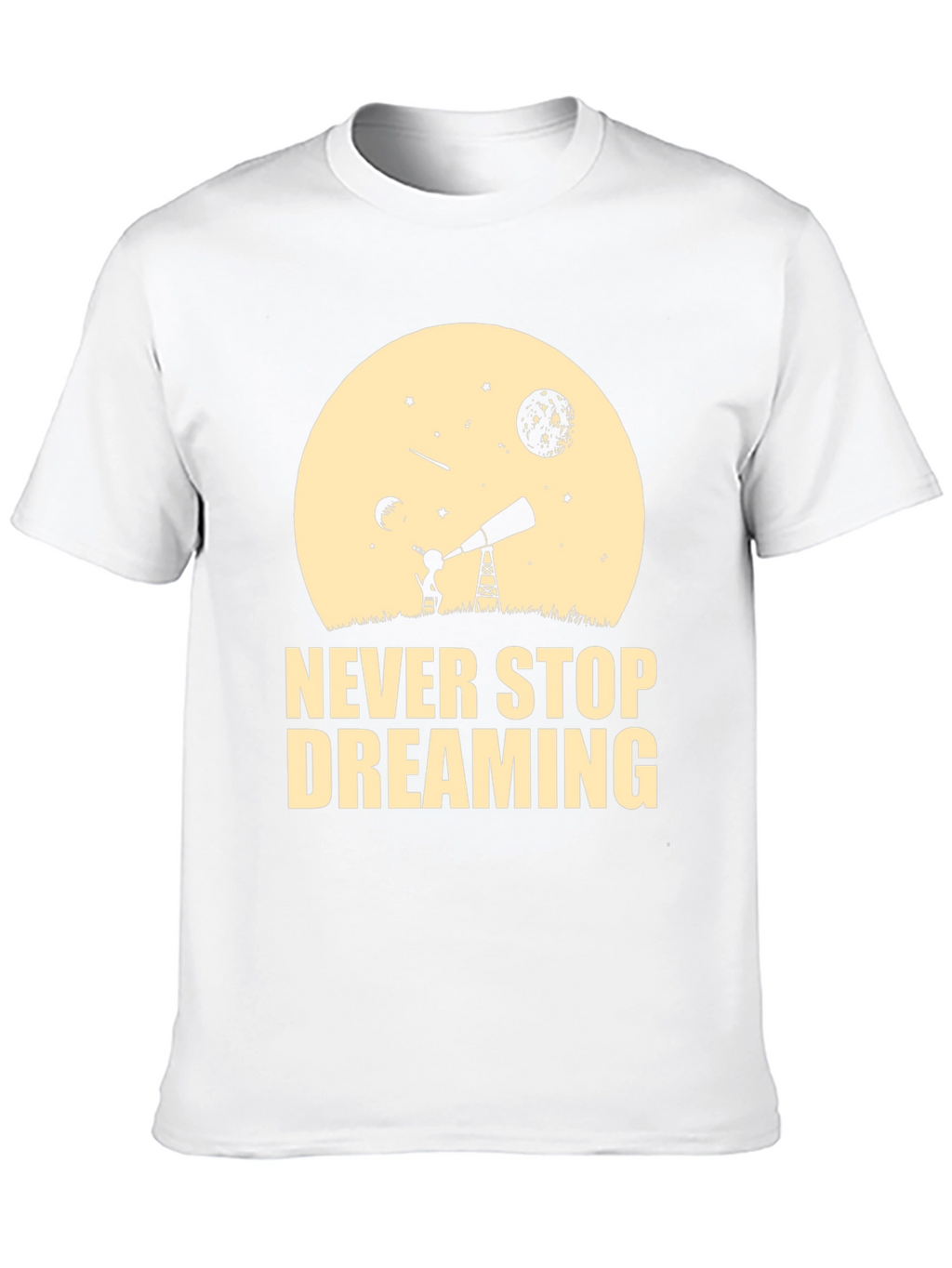 Dreaming T-Shirt - Black Cotton Inspirational Design
