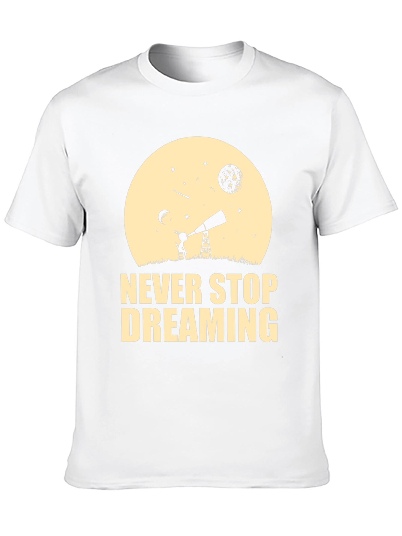 Dreaming T-Shirt - Black Cotton Inspirational Design