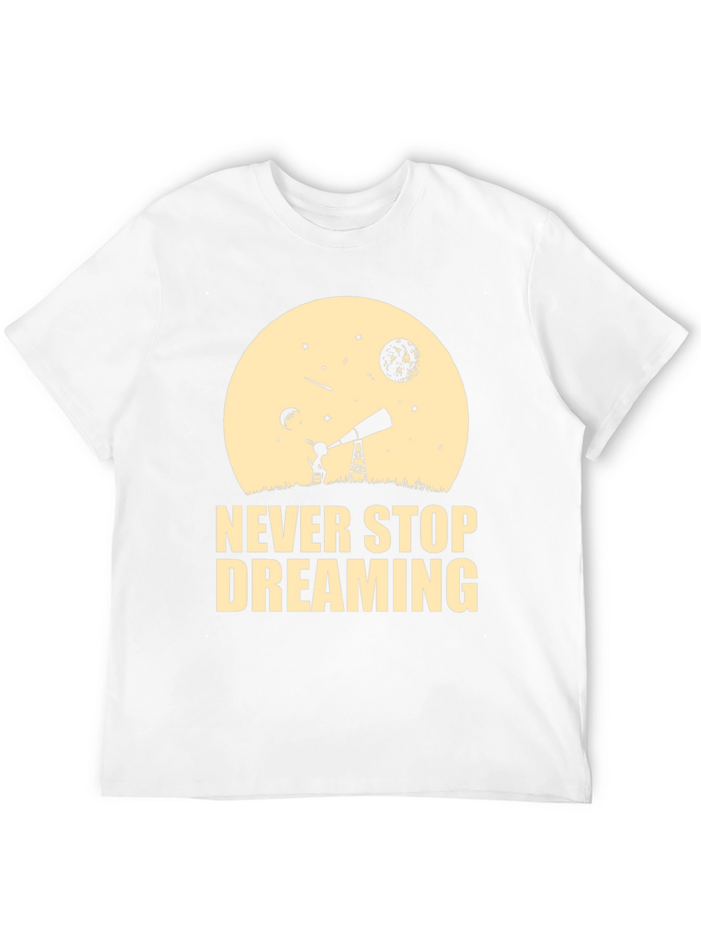 Dreaming T-Shirt - Black Cotton Inspirational Design