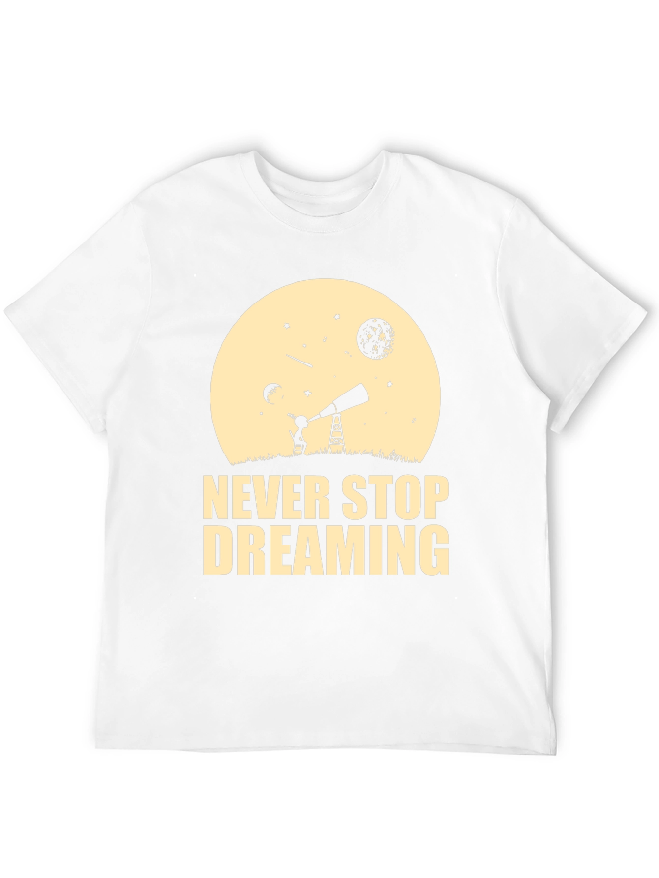Dreaming T-Shirt - Black Cotton Inspirational Design