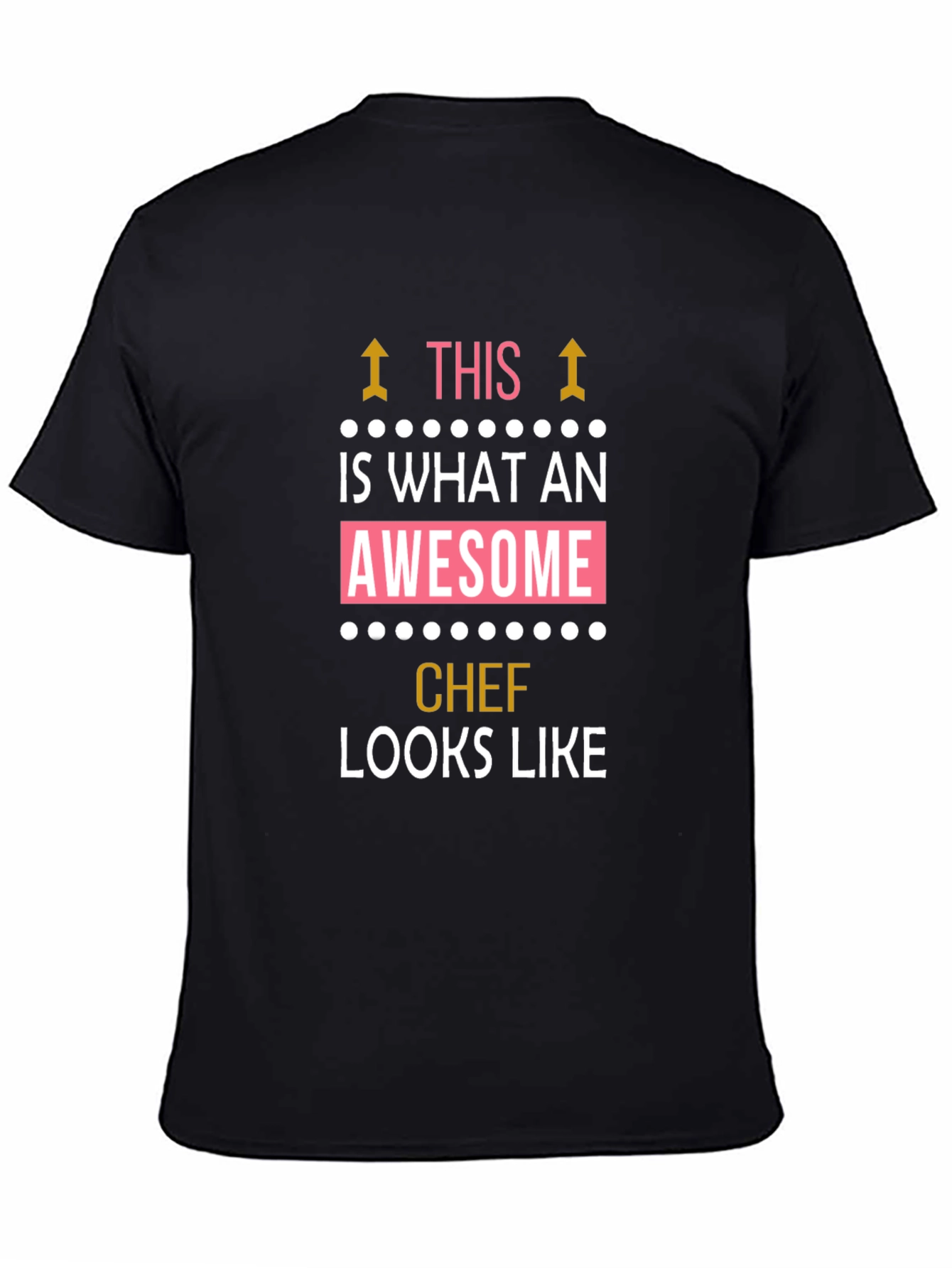 Awesome Chef Graphic Tee - Black T-Shirt