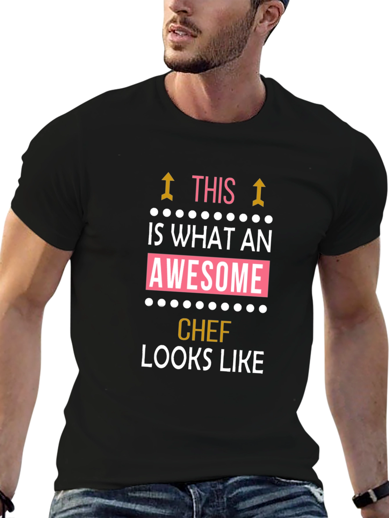 Awesome Chef Graphic Tee - Black T-Shirt
