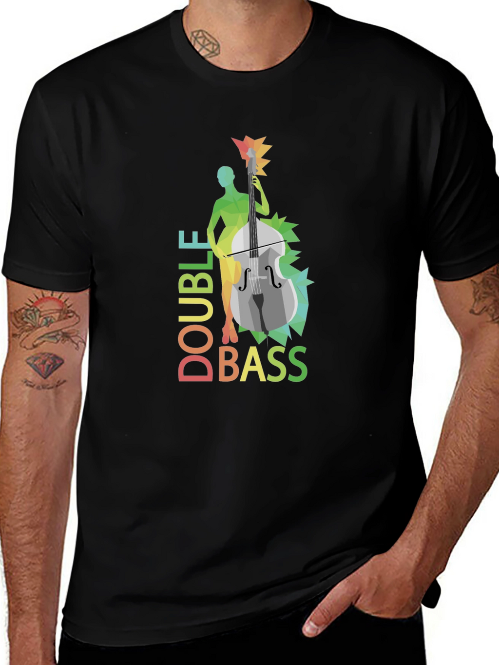 Double Bass Player Graphic T-Shirt