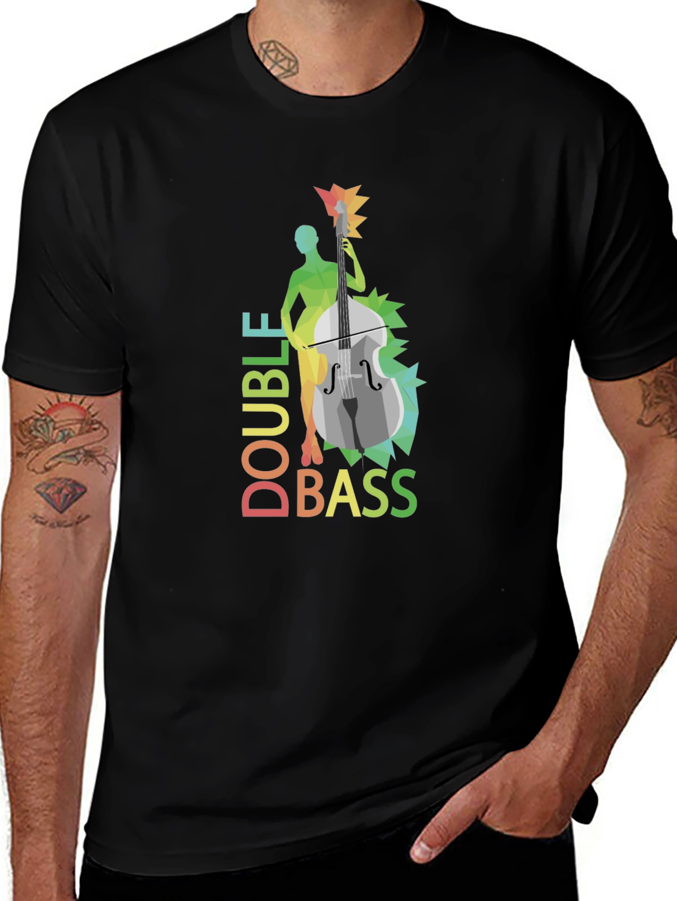 Double Bass Player Graphic T-Shirt