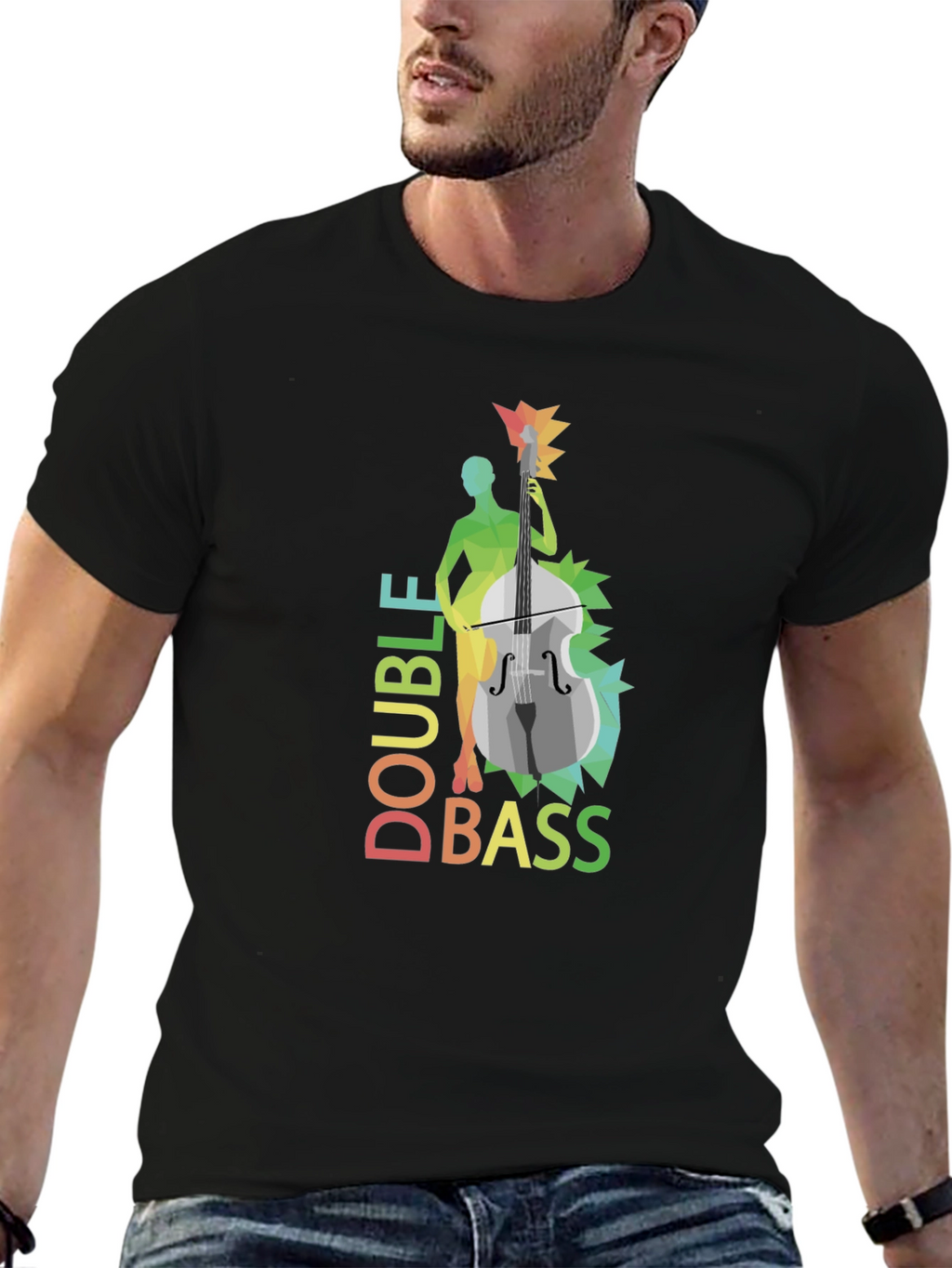 Double Bass Player Graphic T-Shirt