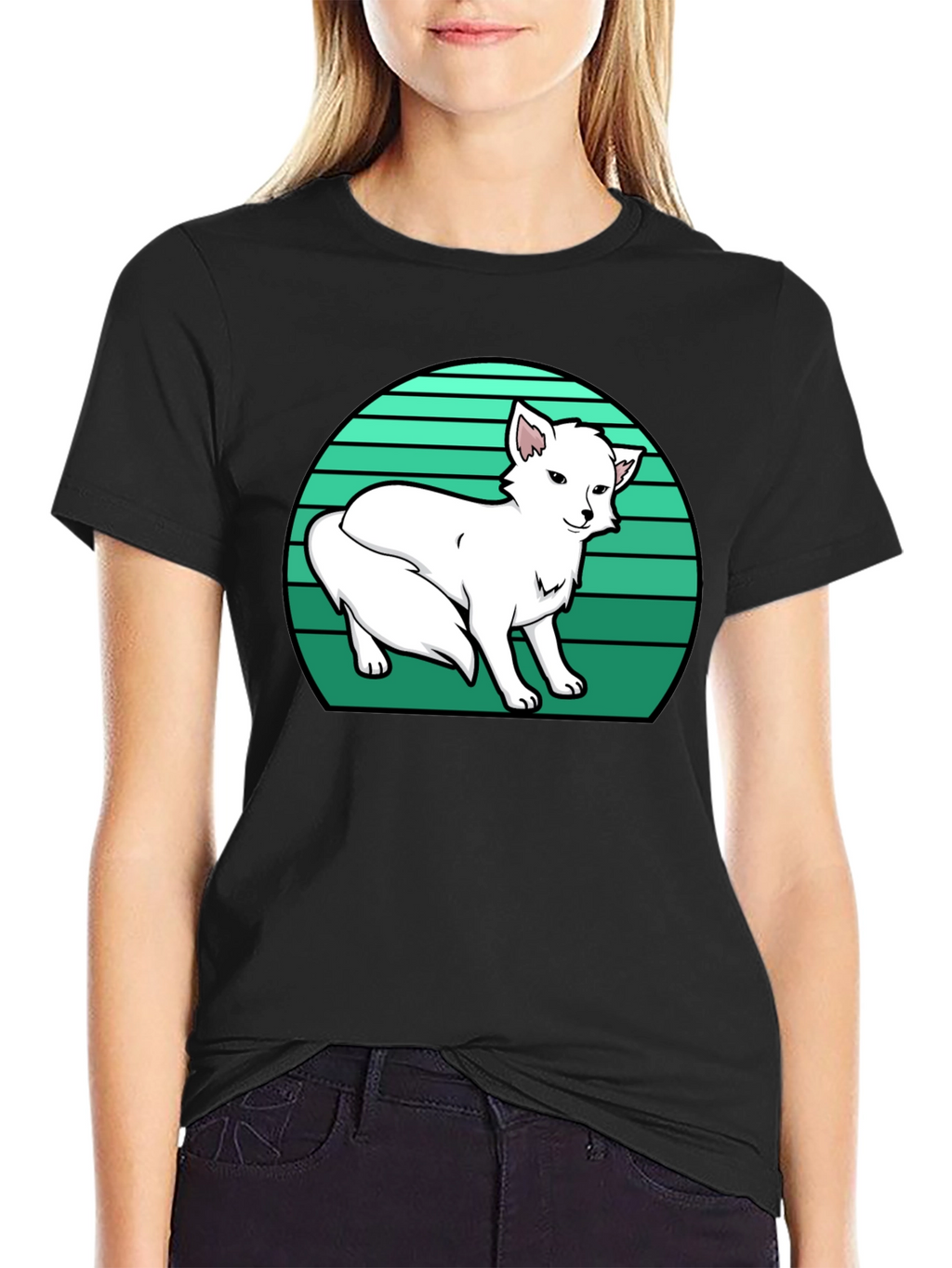 Arctic Fox T-Shirt - Retro Style Design