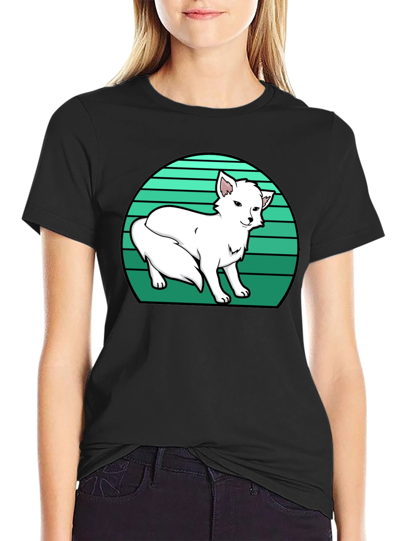 Arctic Fox T-Shirt - Retro Style Design