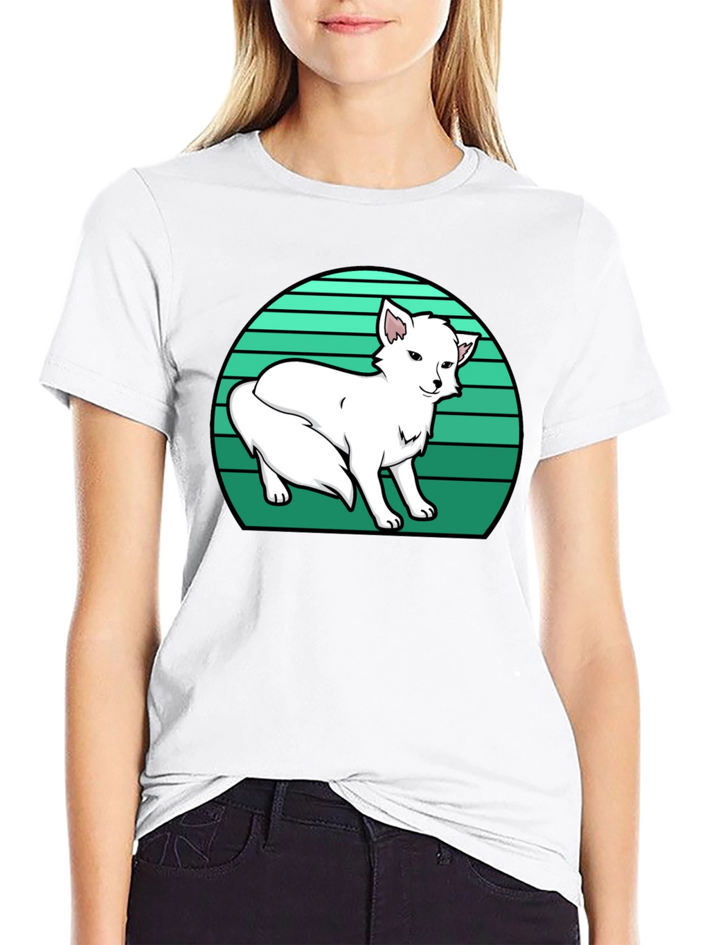 Arctic Fox T-Shirt - Retro Style Design