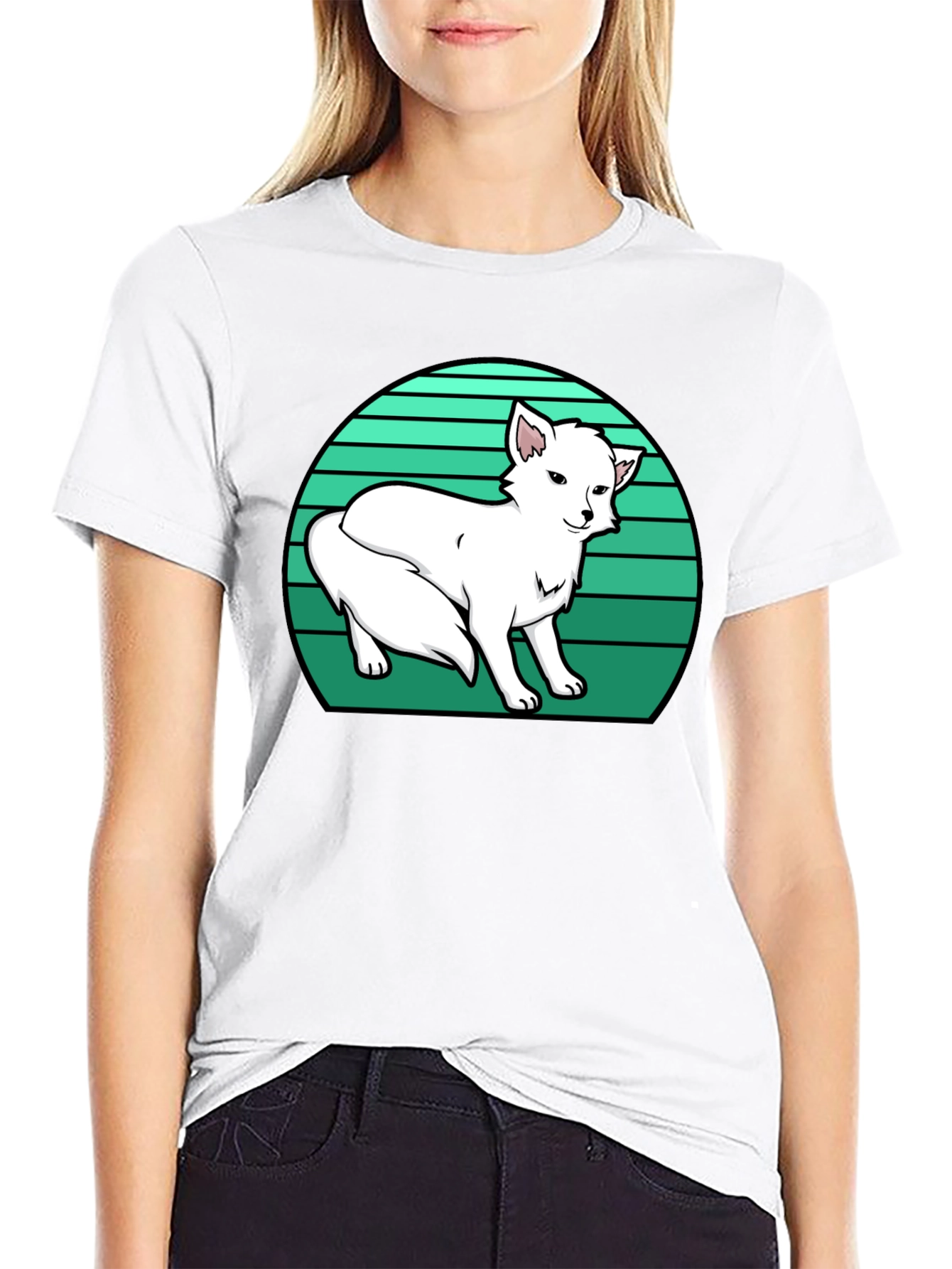Arctic Fox T-Shirt - Retro Style Design