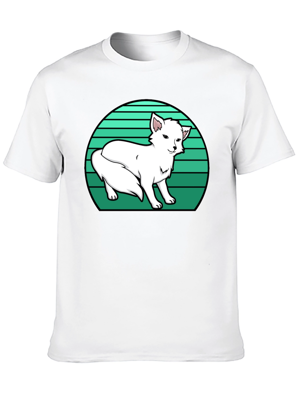 Arctic Fox T-Shirt - Retro Style Design