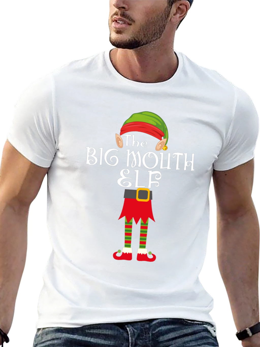 Big Mouth Elf T-Shirt - Holiday Fun!