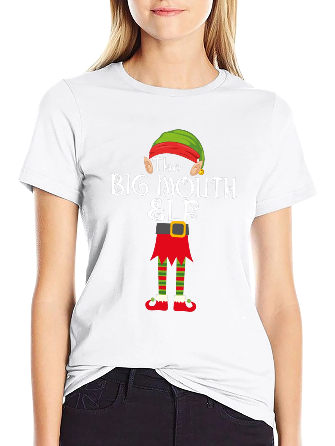 Big Mouth Elf T-Shirt - Holiday Fun!