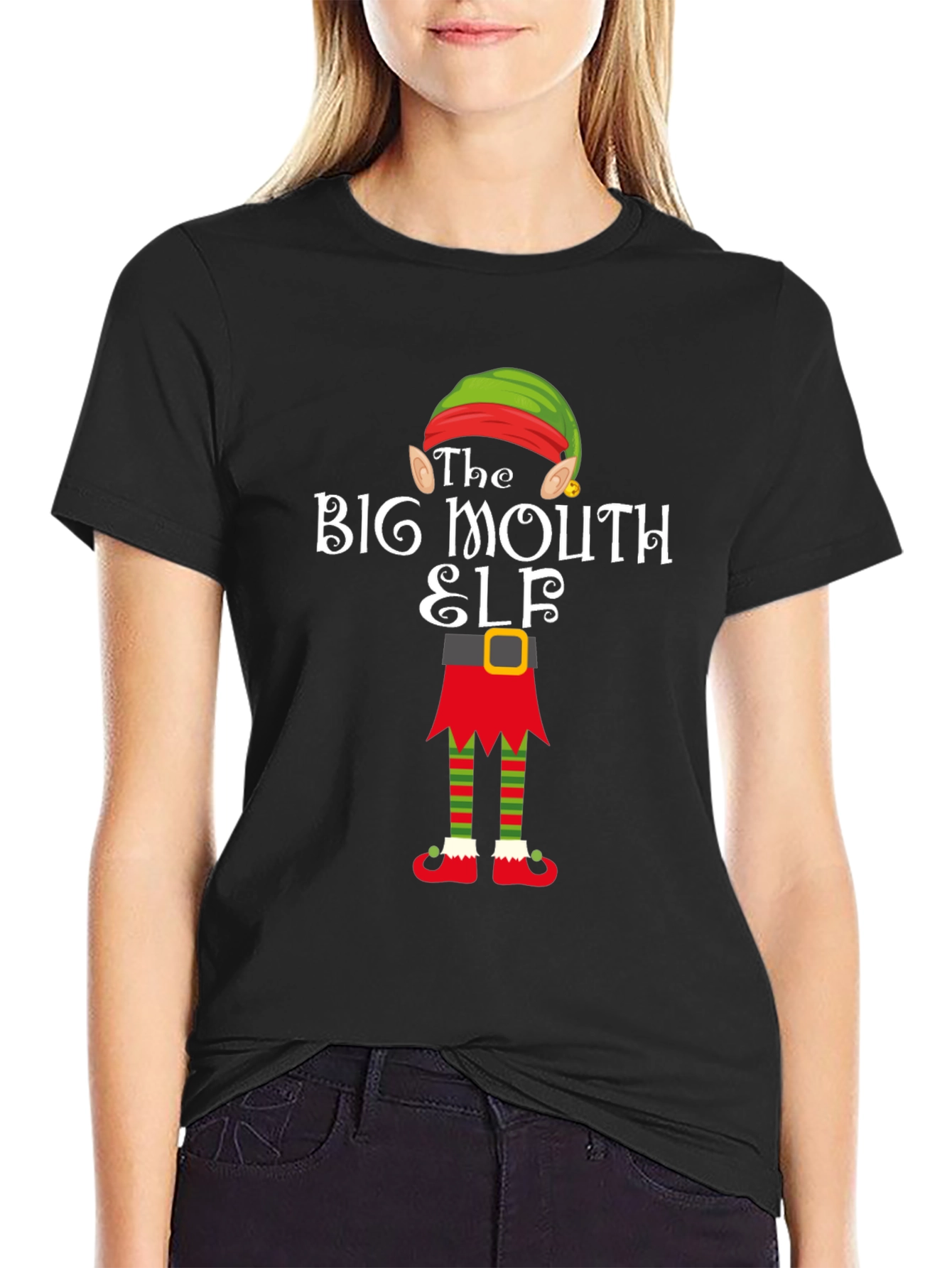 Big Mouth Elf T-Shirt - Holiday Fun!