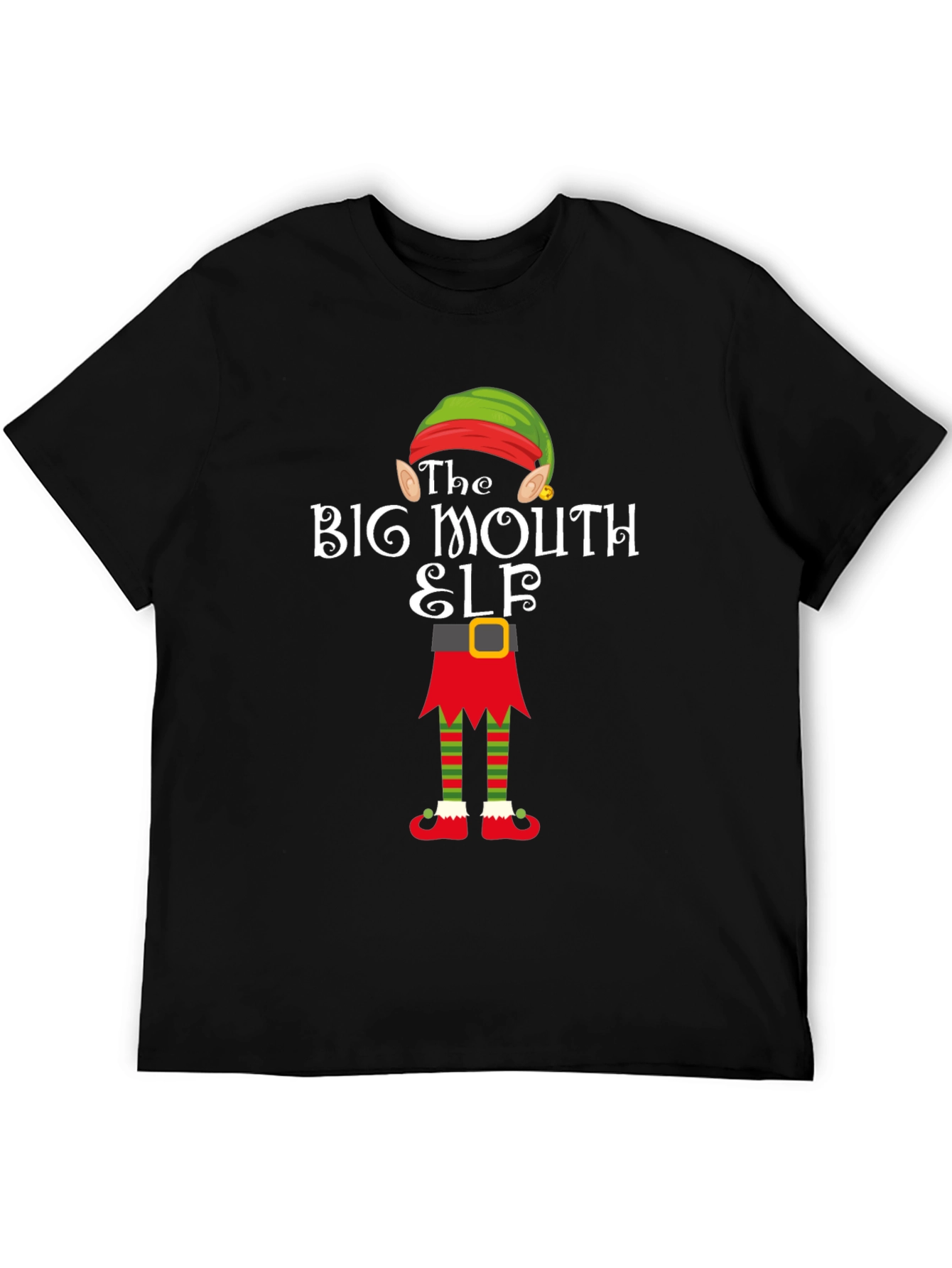 Big Mouth Elf T-Shirt - Holiday Fun!