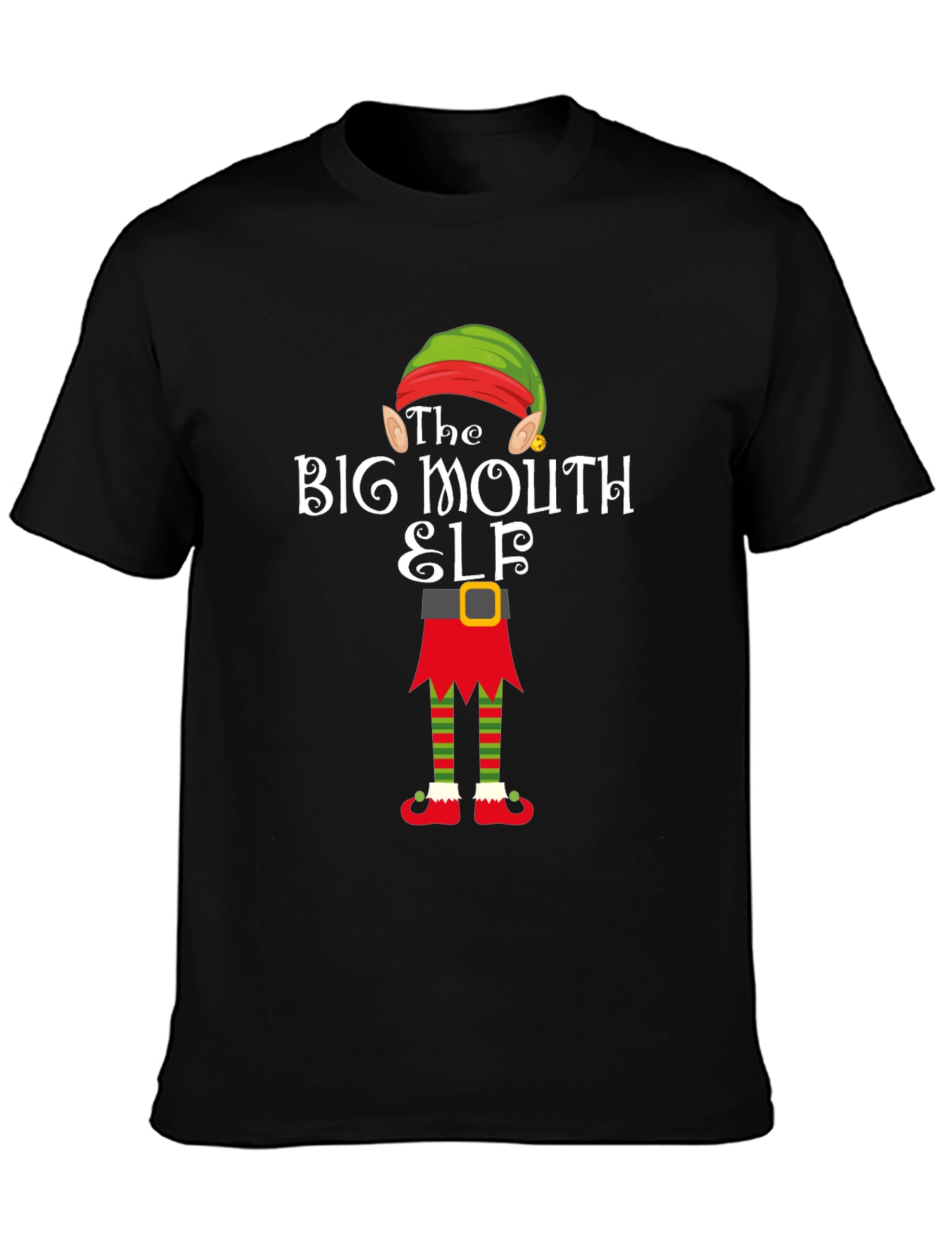 Big Mouth Elf T-Shirt - Holiday Fun!