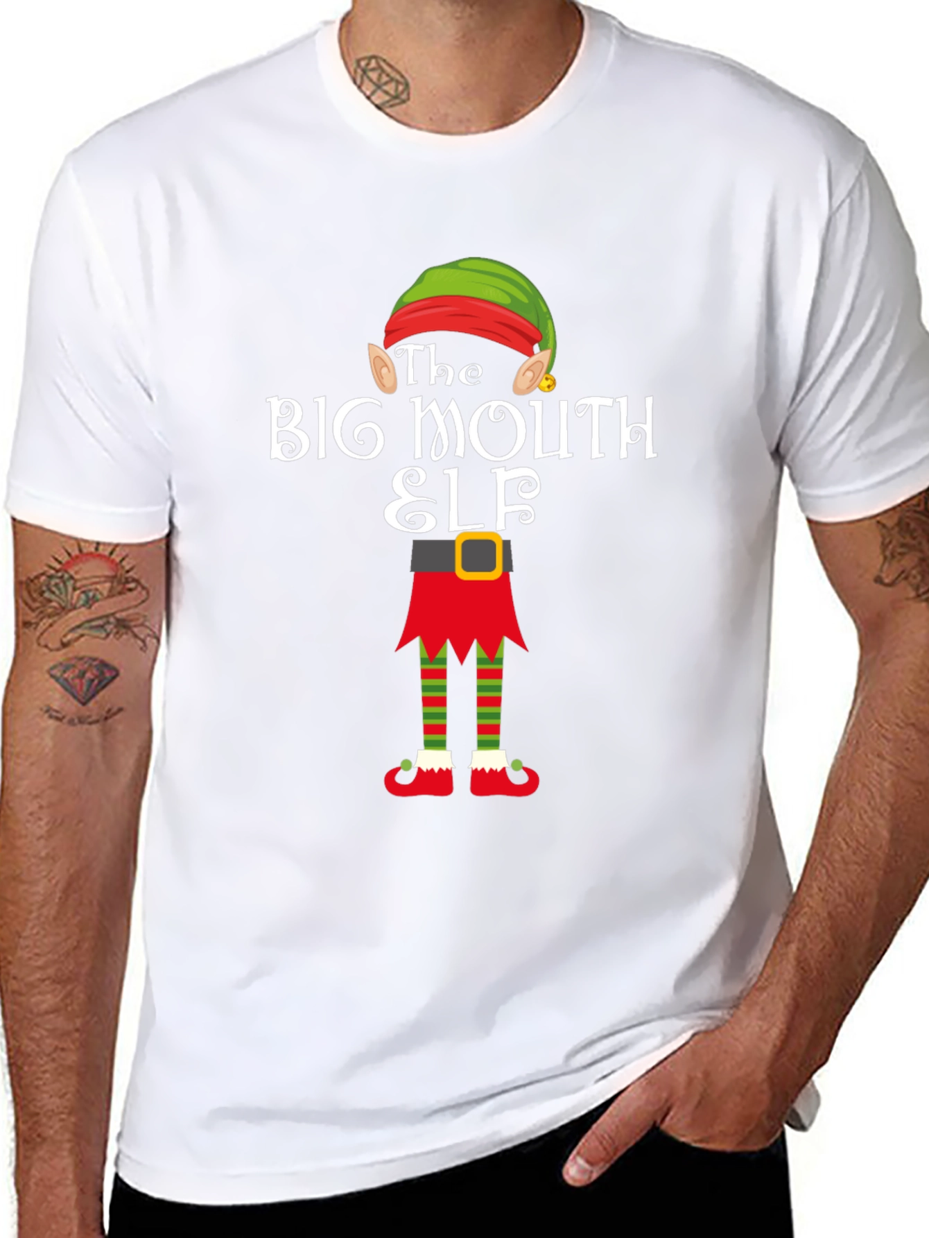 Big Mouth Elf T-Shirt - Holiday Fun!