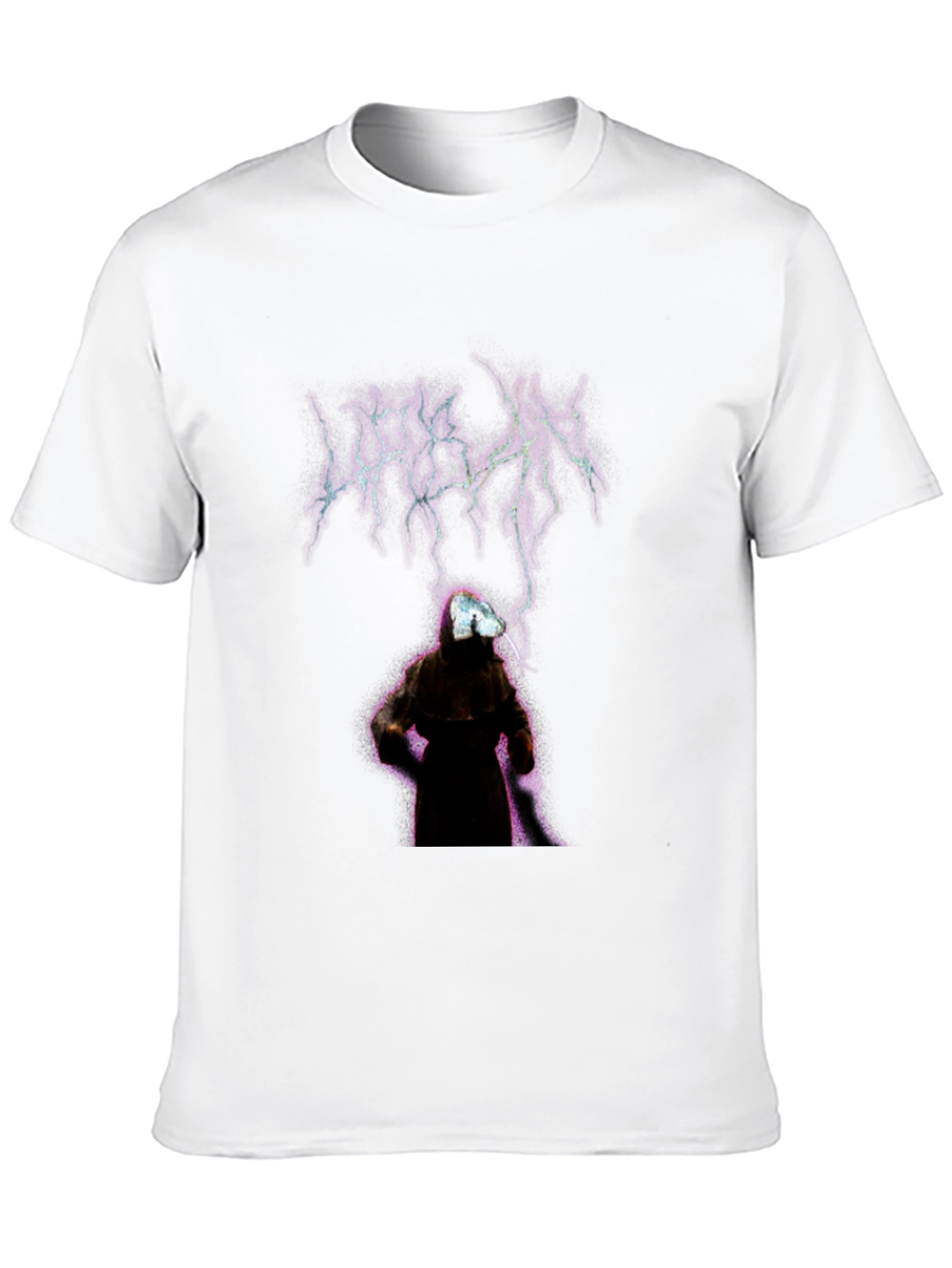 Urban Black Graphic Tee - Mystic Figure