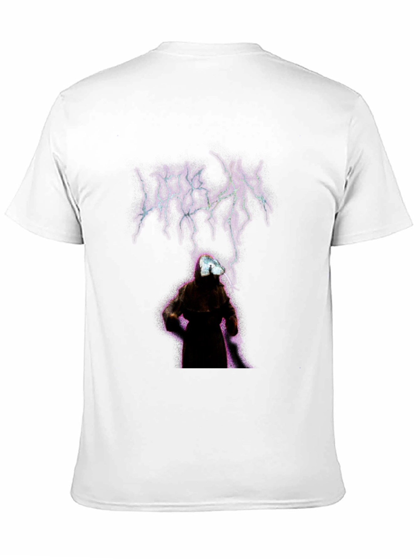 Urban Black Graphic Tee - Mystic Figure