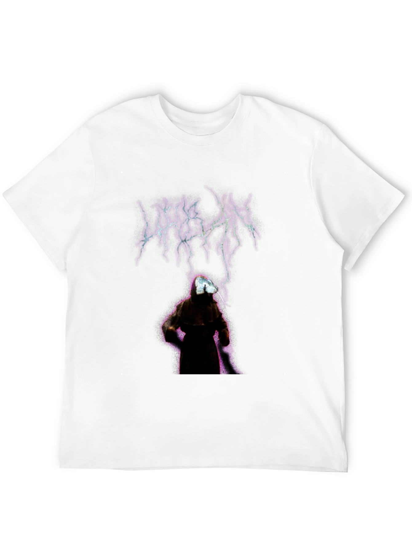 Urban Black Graphic Tee - Mystic Figure