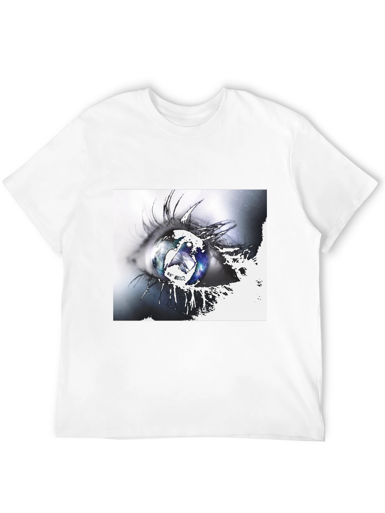 Eye See Galaxy Graphic Tee - Black Cotton T-Shirt
