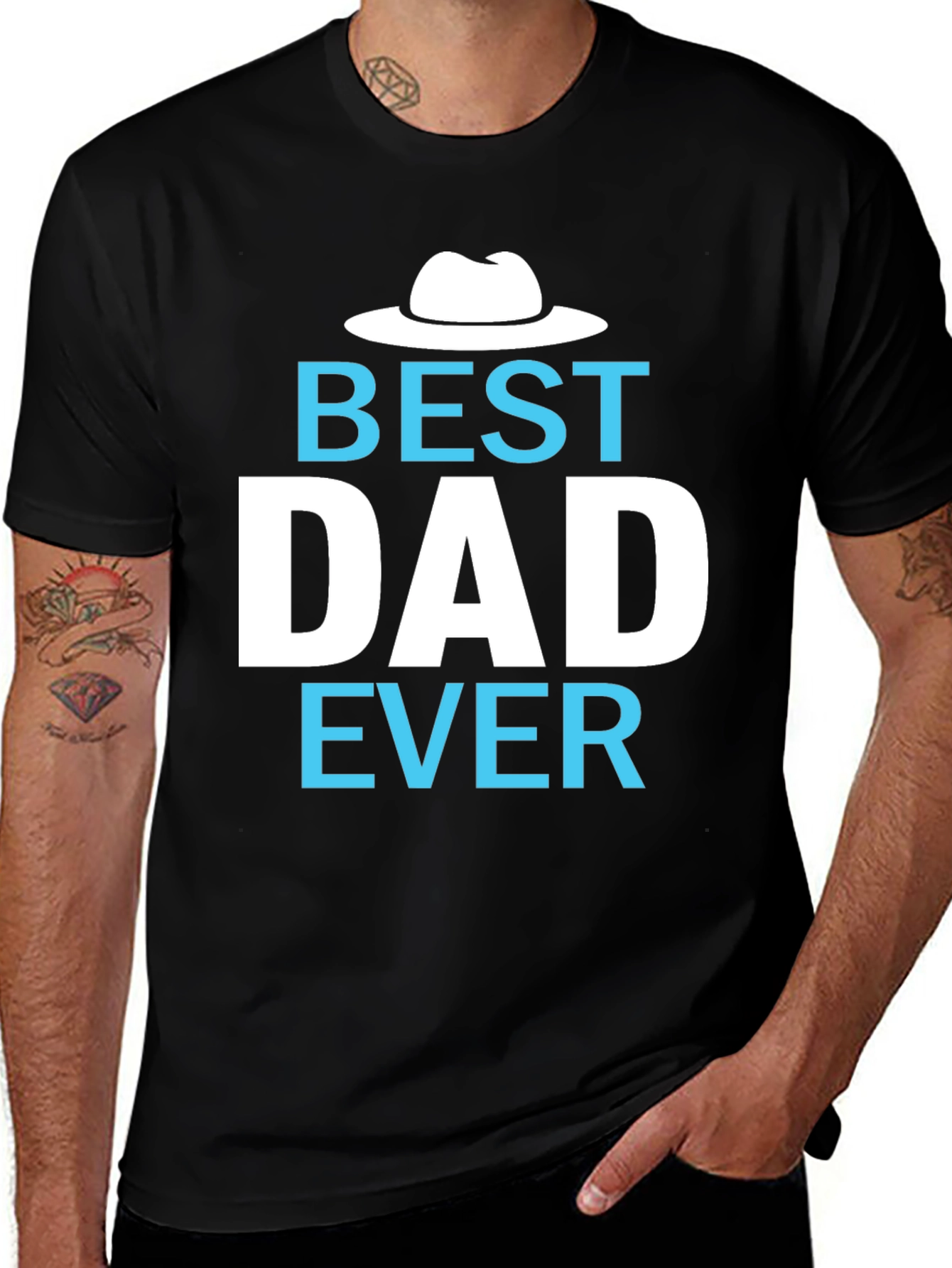 Best Dad Ever Graphic Tee - Fathers Day Gift