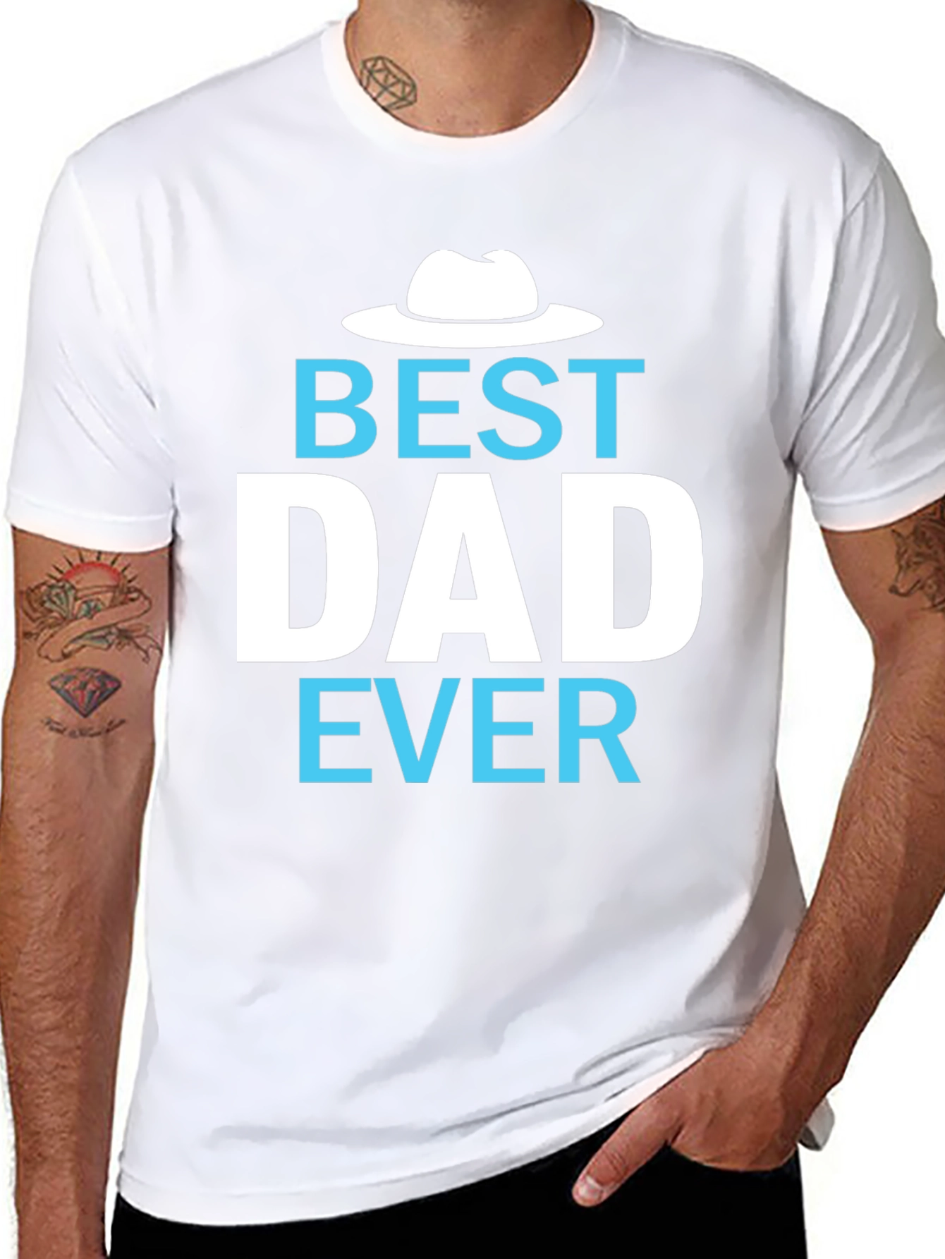 Best Dad Ever Graphic Tee - Fathers Day Gift