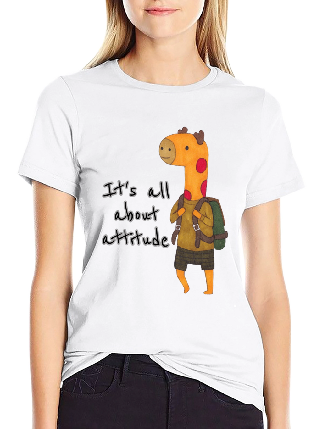 Attitude Giraffe Graphic Tee