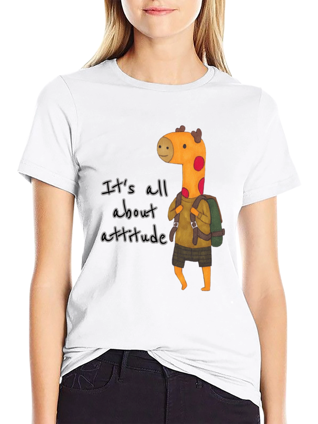 Attitude Giraffe Graphic Tee