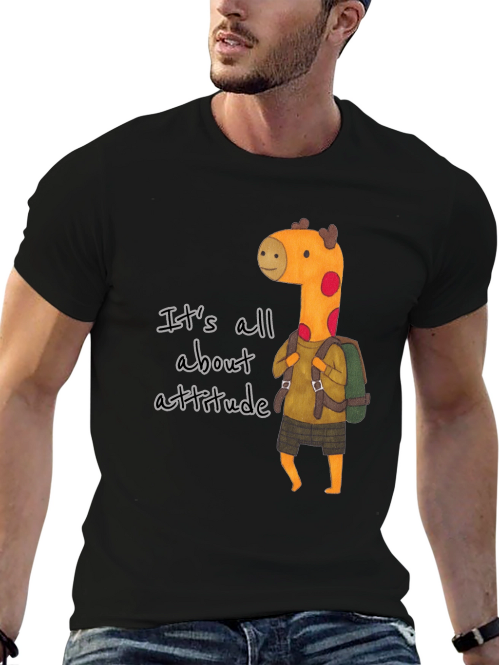 Attitude Giraffe Graphic Tee