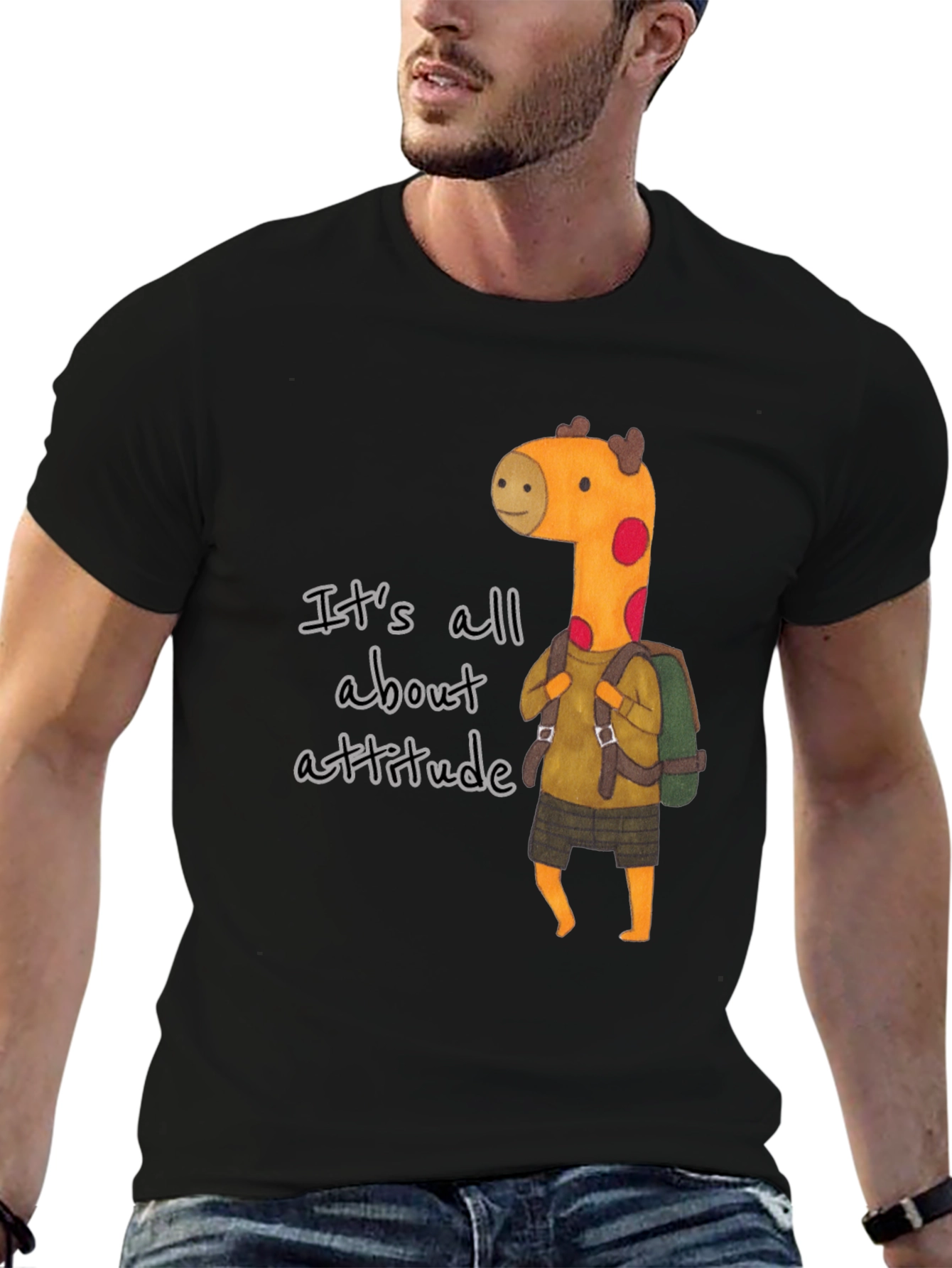 Attitude Giraffe Graphic Tee