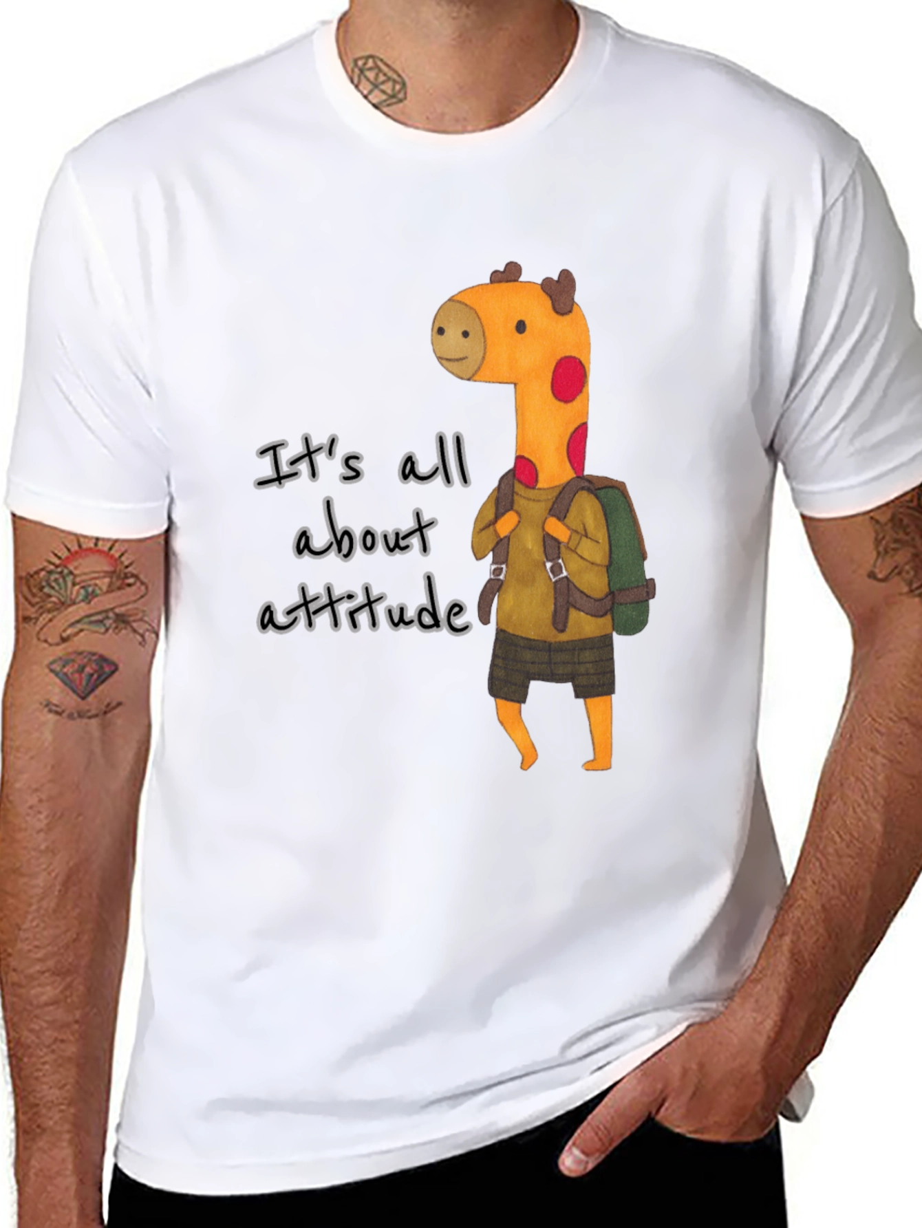 Attitude Giraffe Graphic Tee