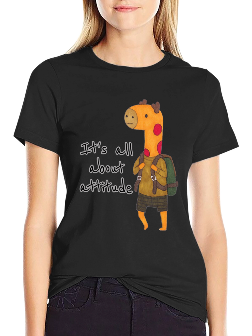 Attitude Giraffe Graphic Tee
