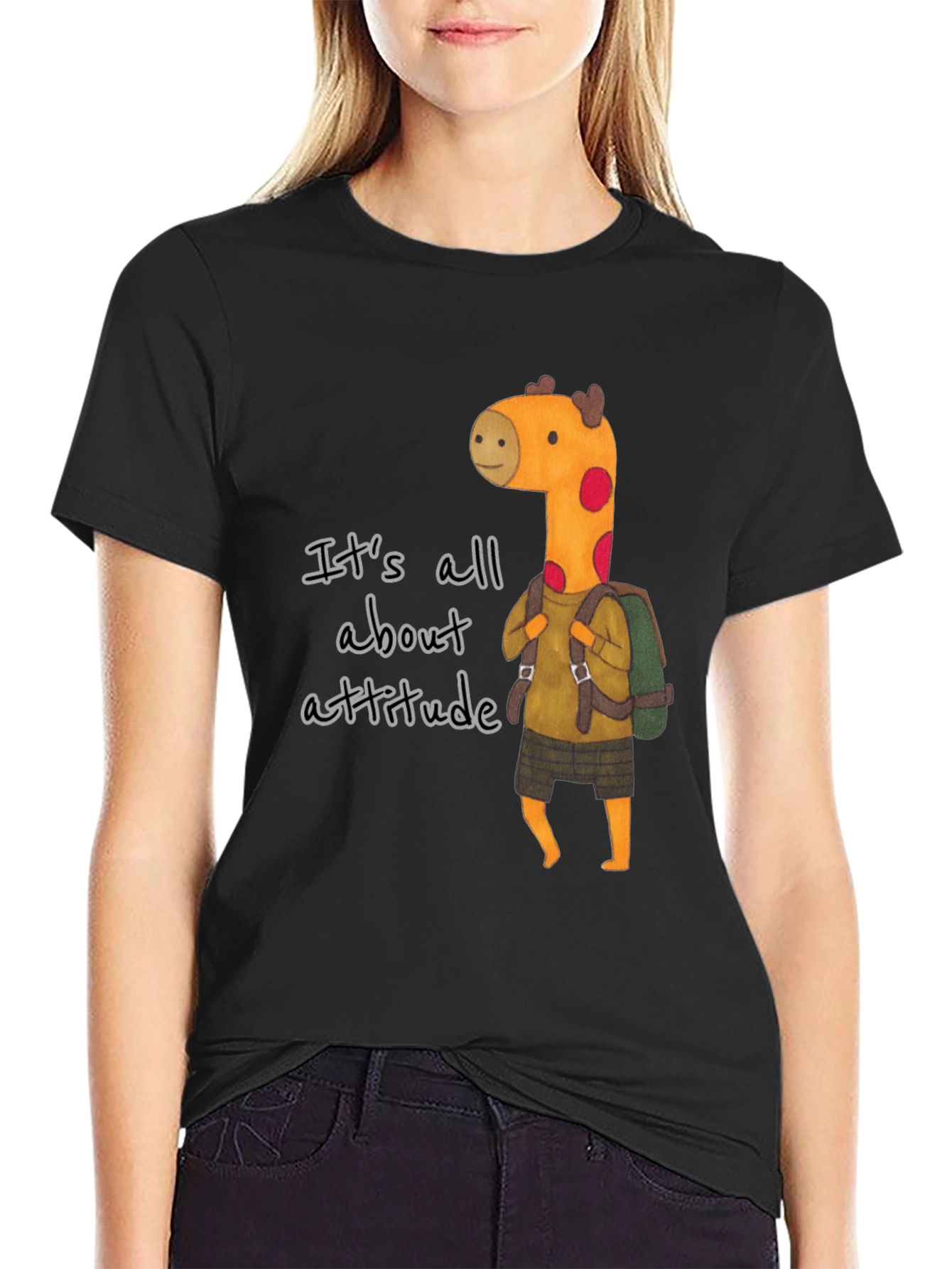 Attitude Giraffe Graphic Tee