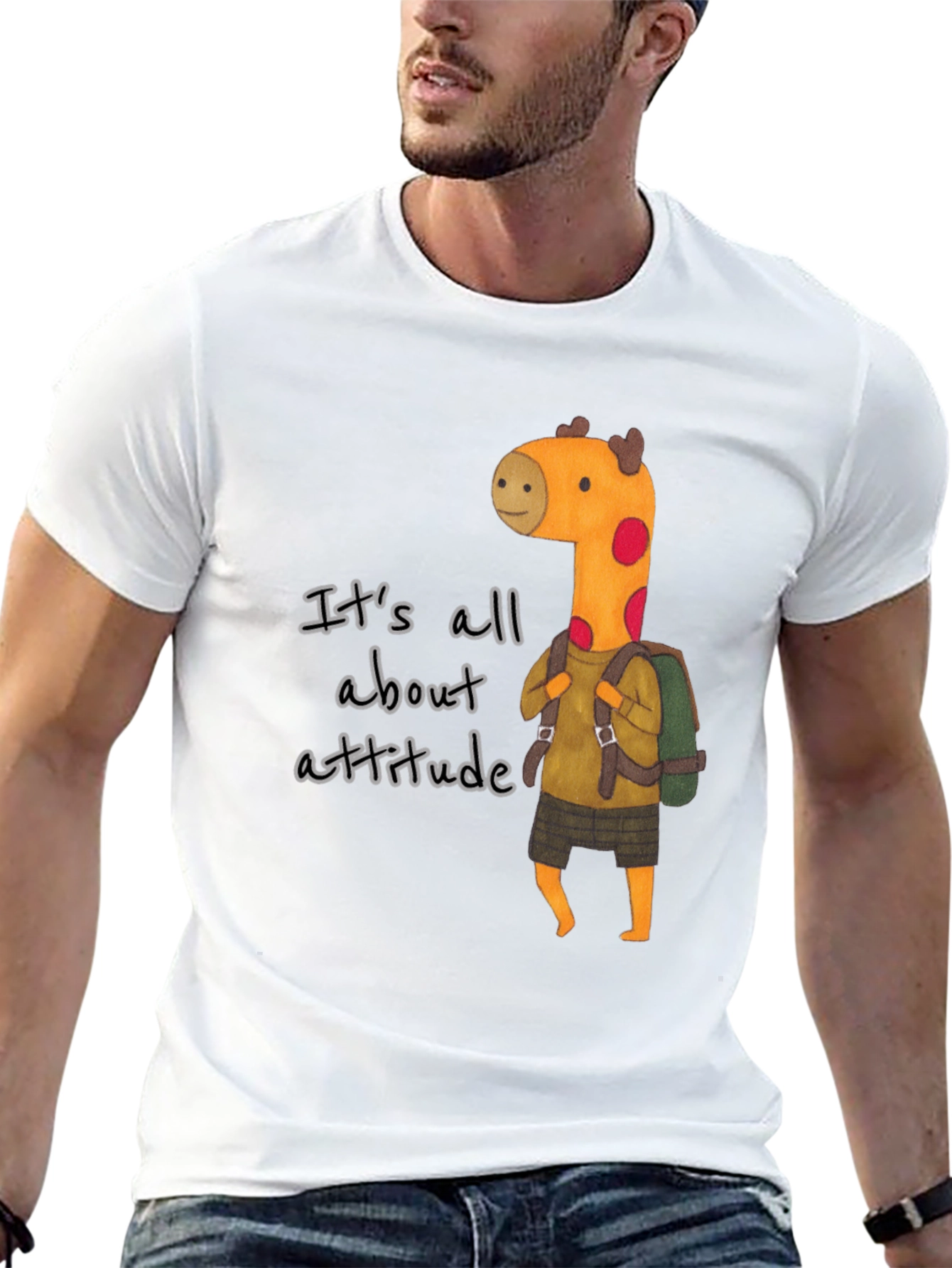 Attitude Giraffe Graphic Tee