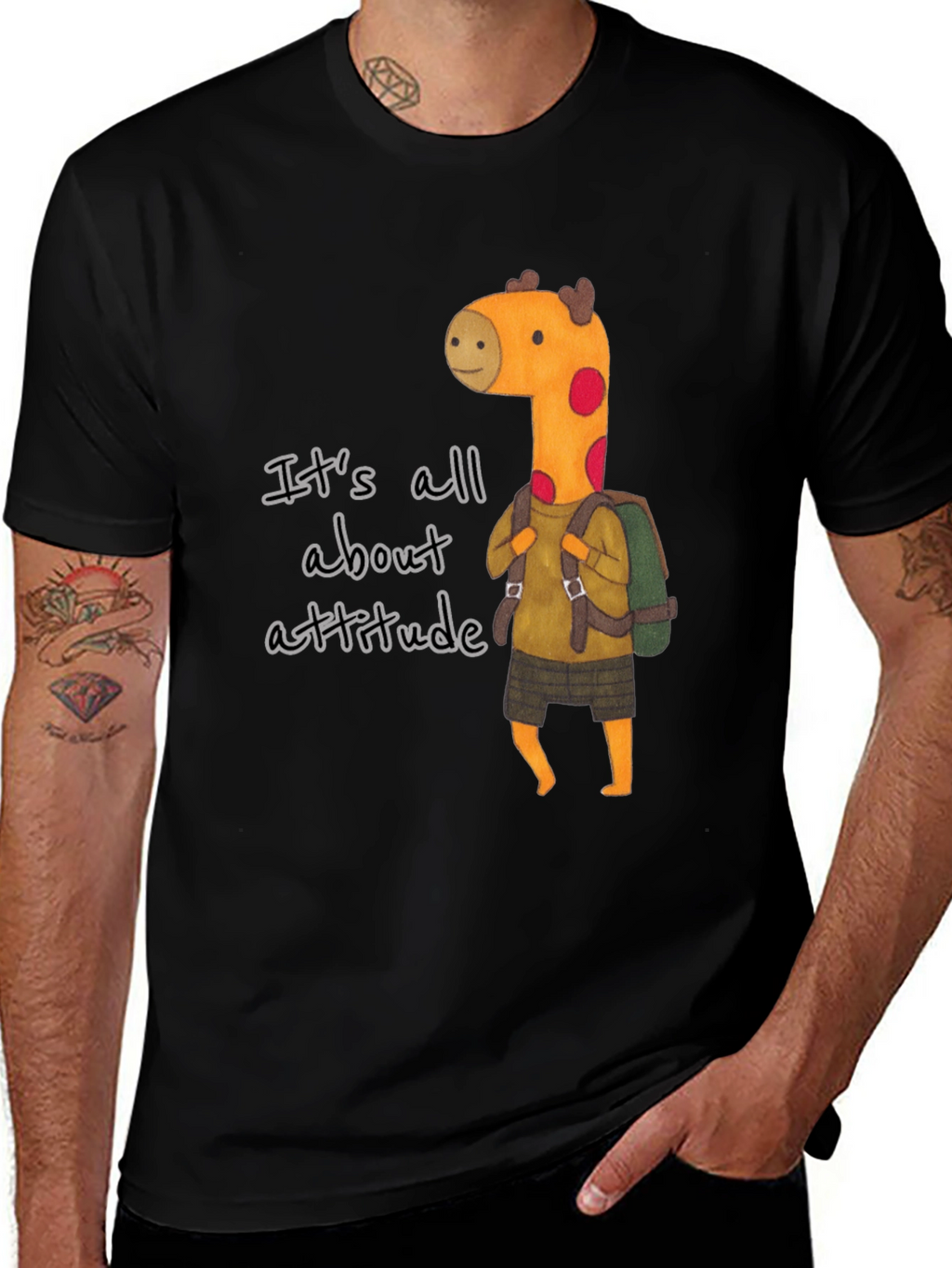 Attitude Giraffe Graphic Tee