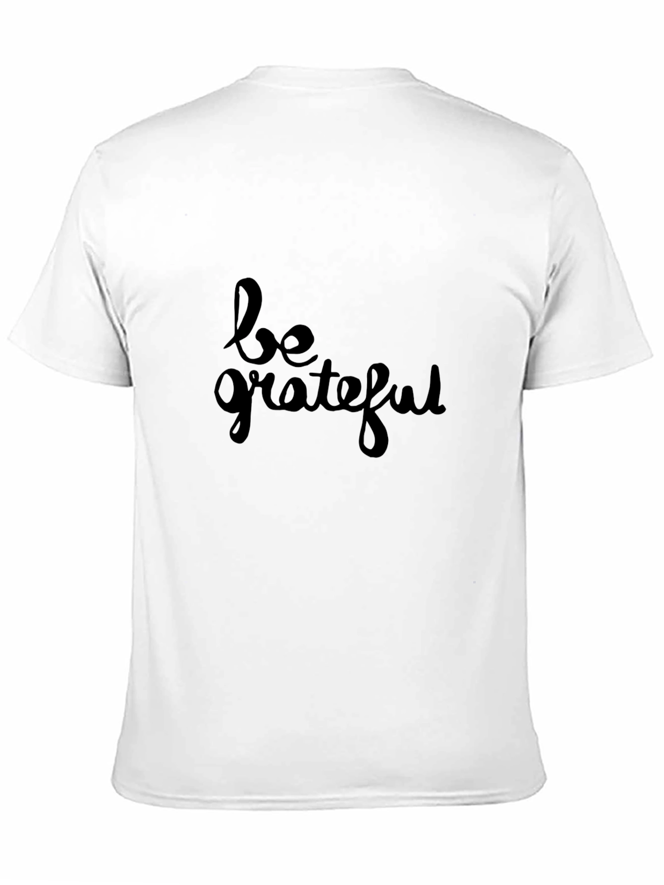 Be Grateful Black Graphic Tee - Stylish Comfort Fit