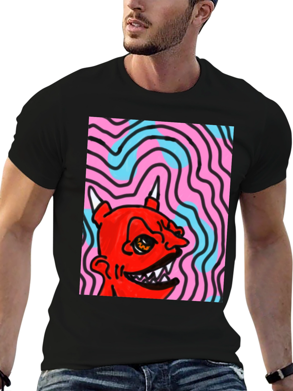Devil Graphic Tee - Bold Statement Shirt