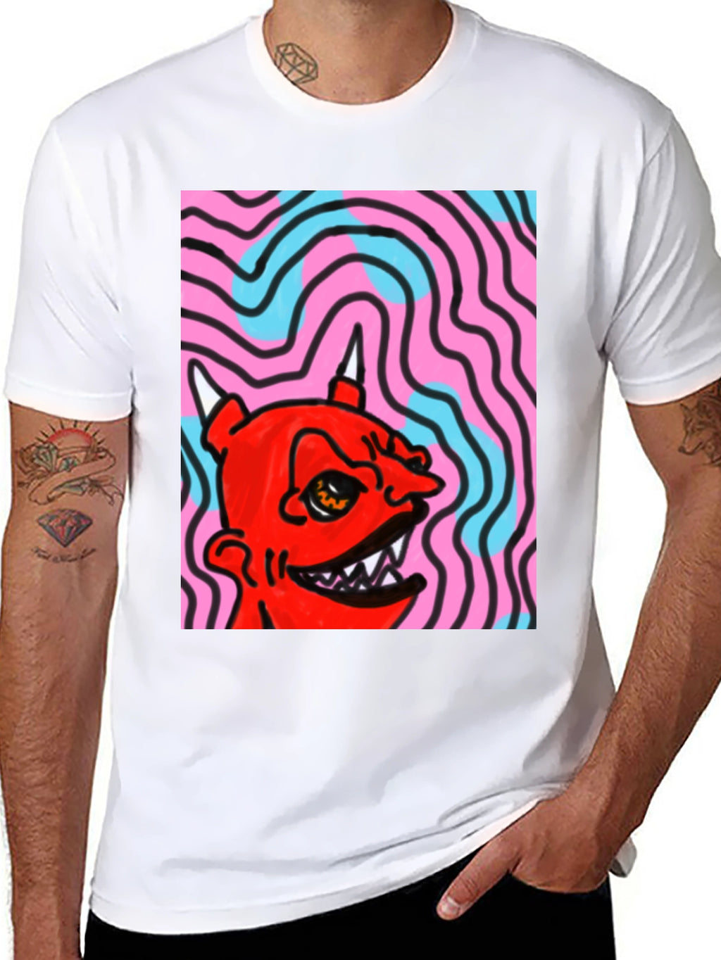 Devil Graphic Tee - Bold Statement Shirt