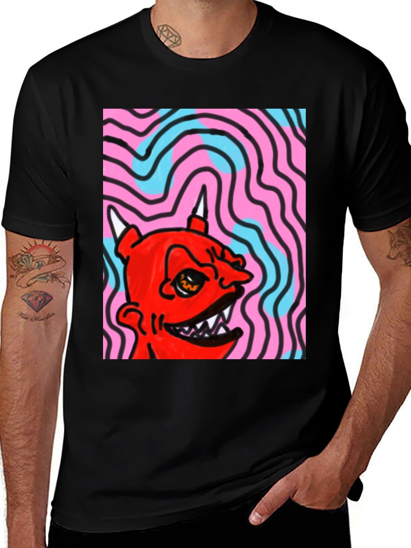 Devil Graphic Tee - Bold Statement Shirt