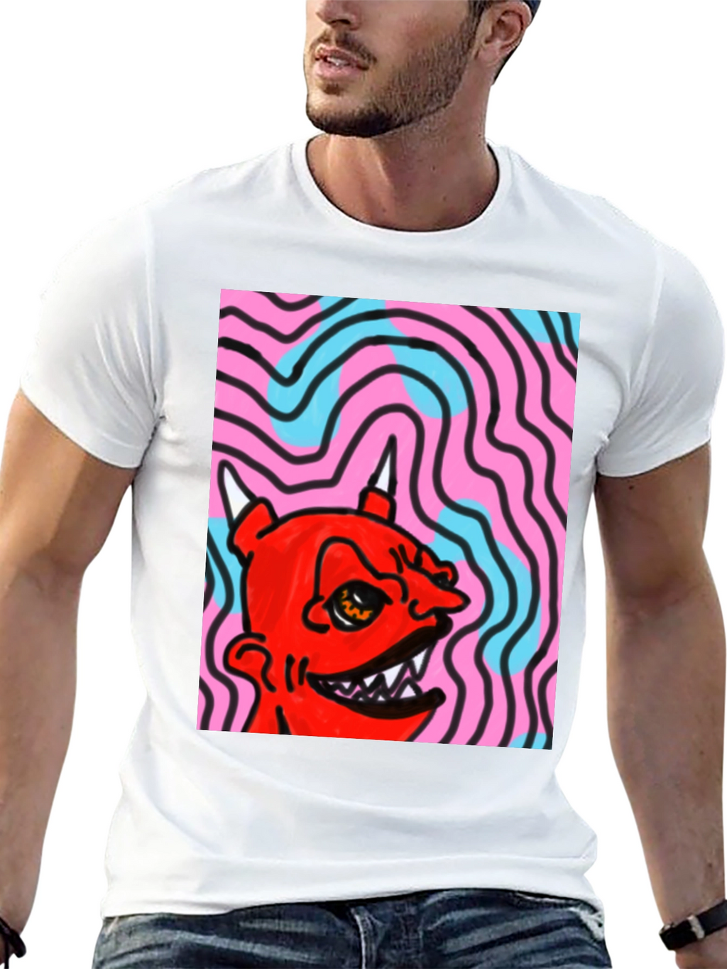 Devil Graphic Tee - Bold Statement Shirt