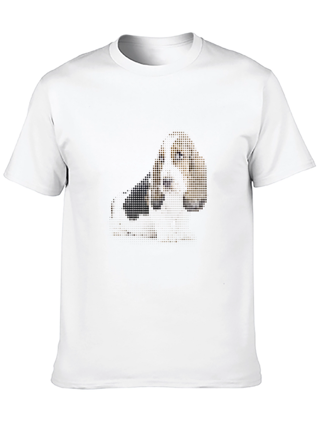 Dachshund Dot Art Black T-Shirt