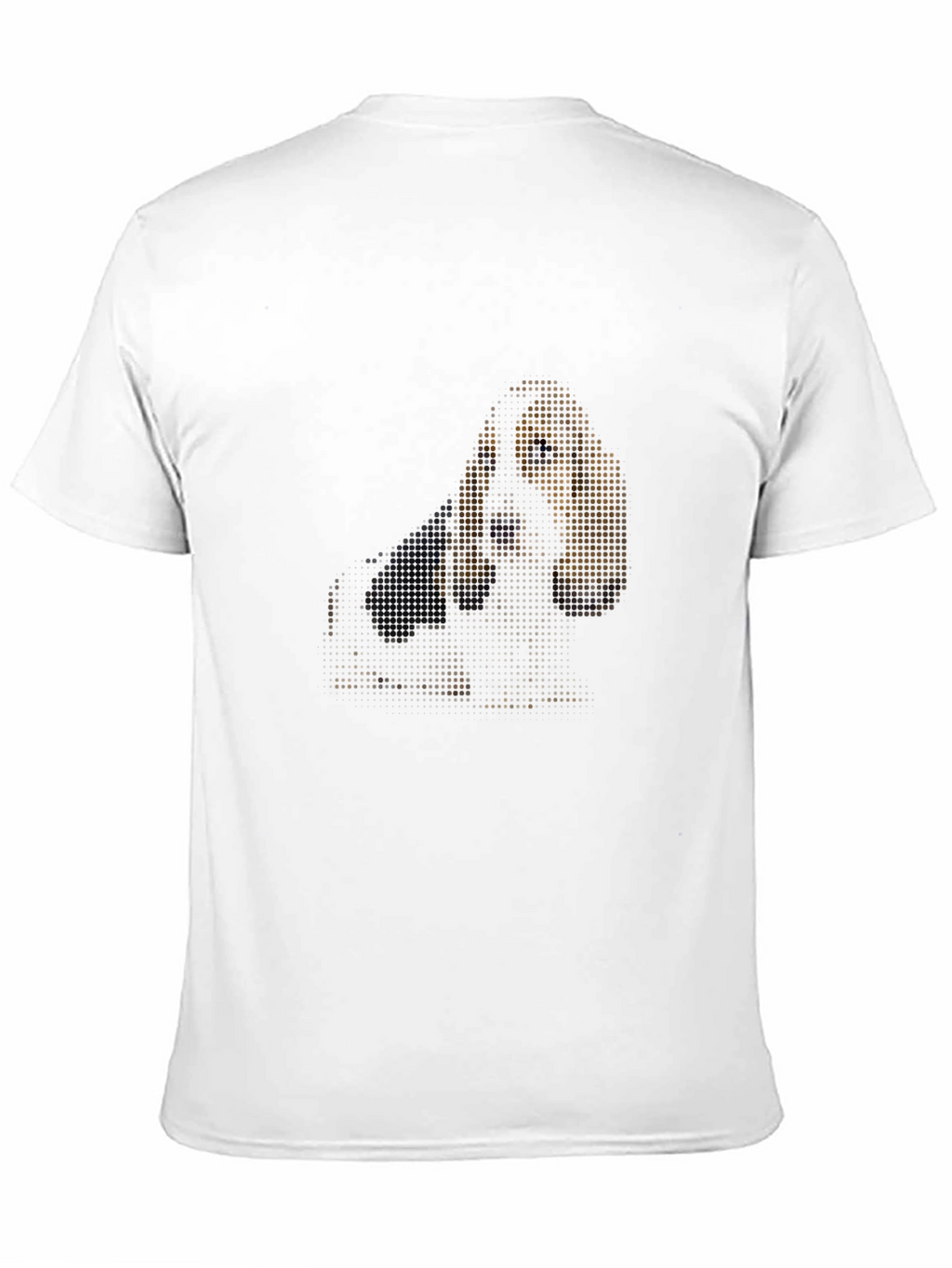 Dachshund Dot Art Black T-Shirt