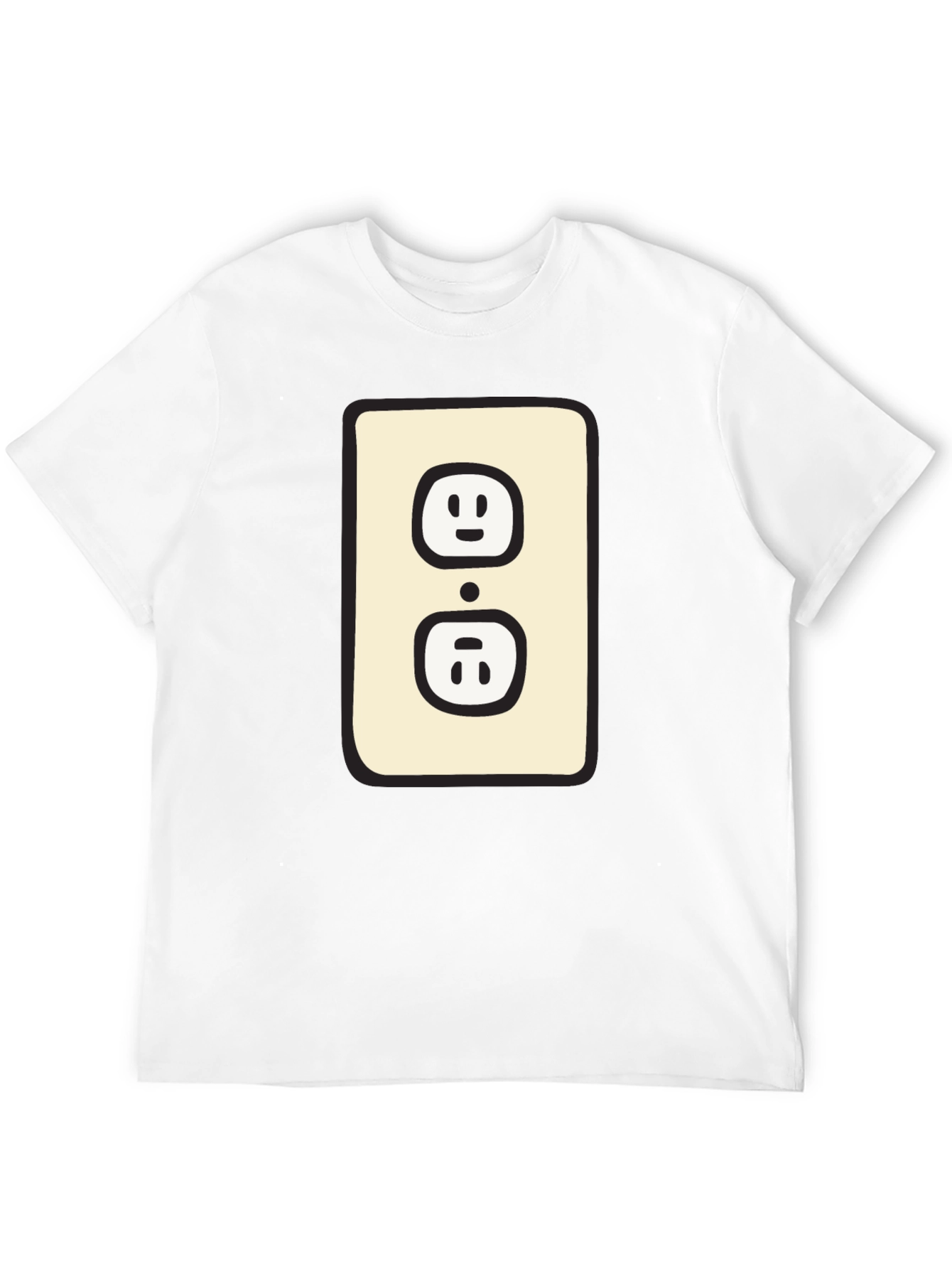Funny Outlet Graphic Tee - Black Cotton T-Shirt