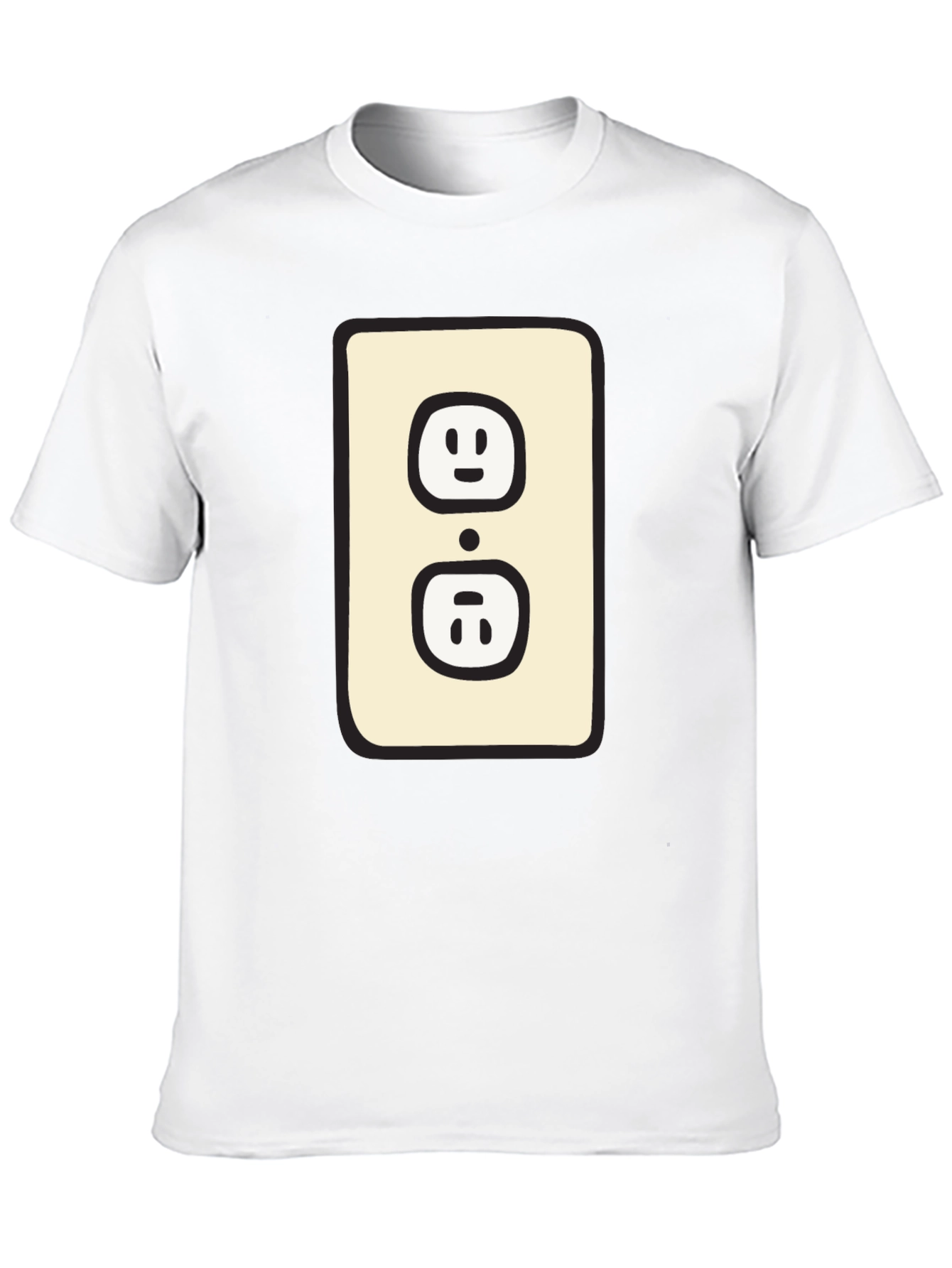 Funny Outlet Graphic Tee - Black Cotton T-Shirt