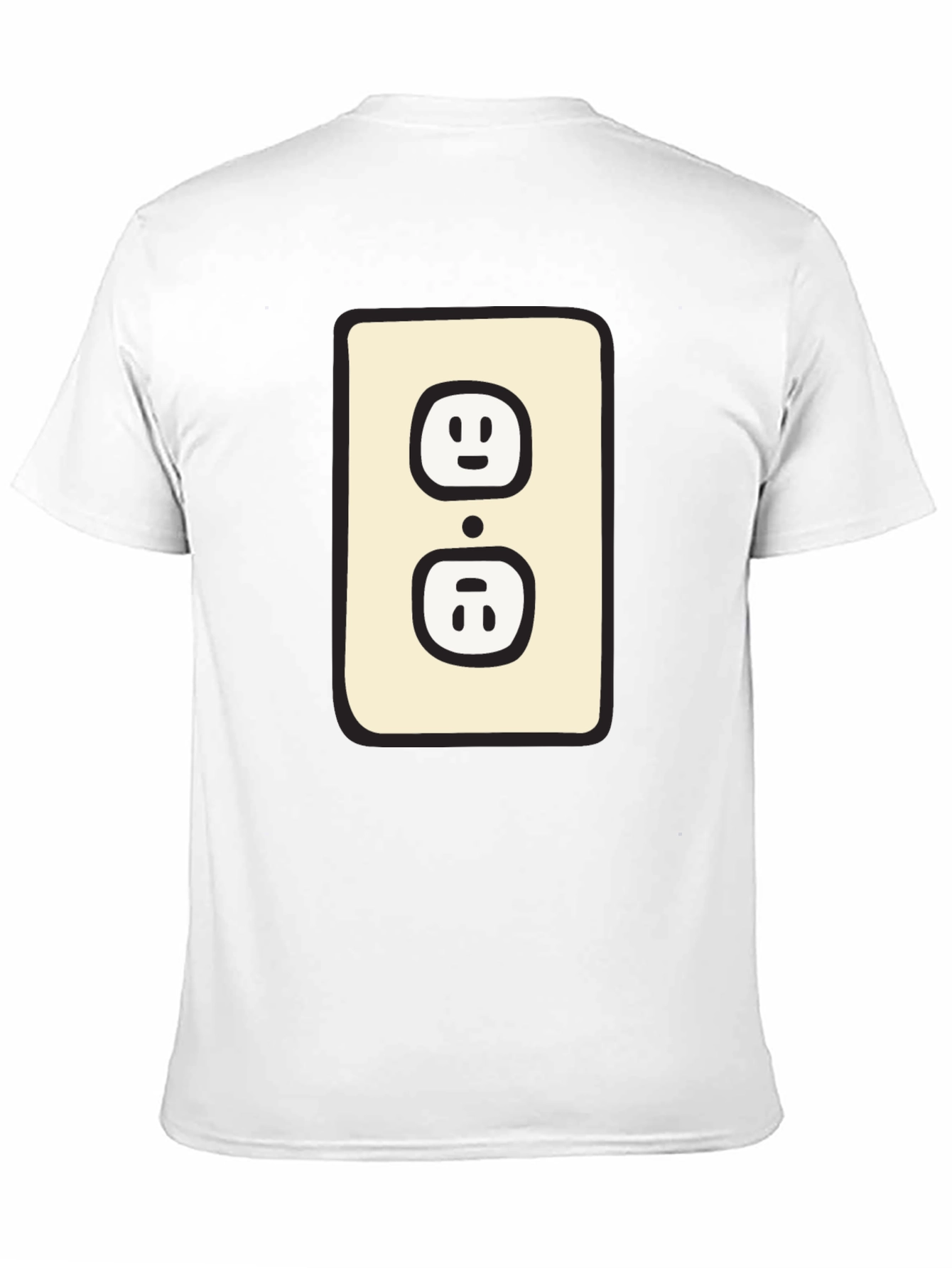 Funny Outlet Graphic Tee - Black Cotton T-Shirt