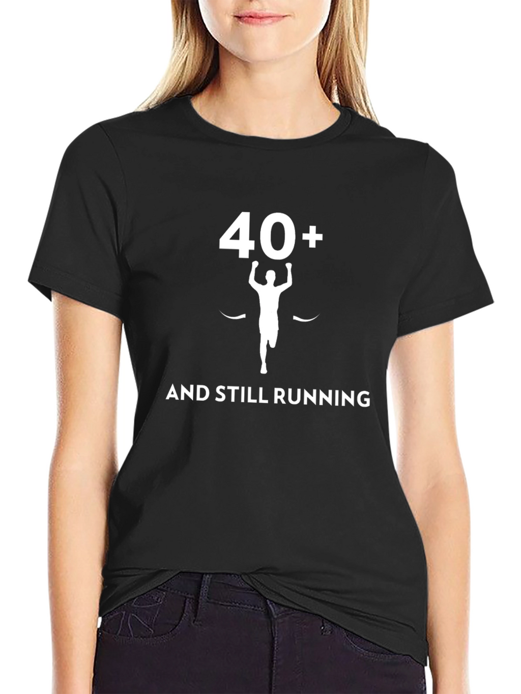40+ And Still Running Graphic Tee