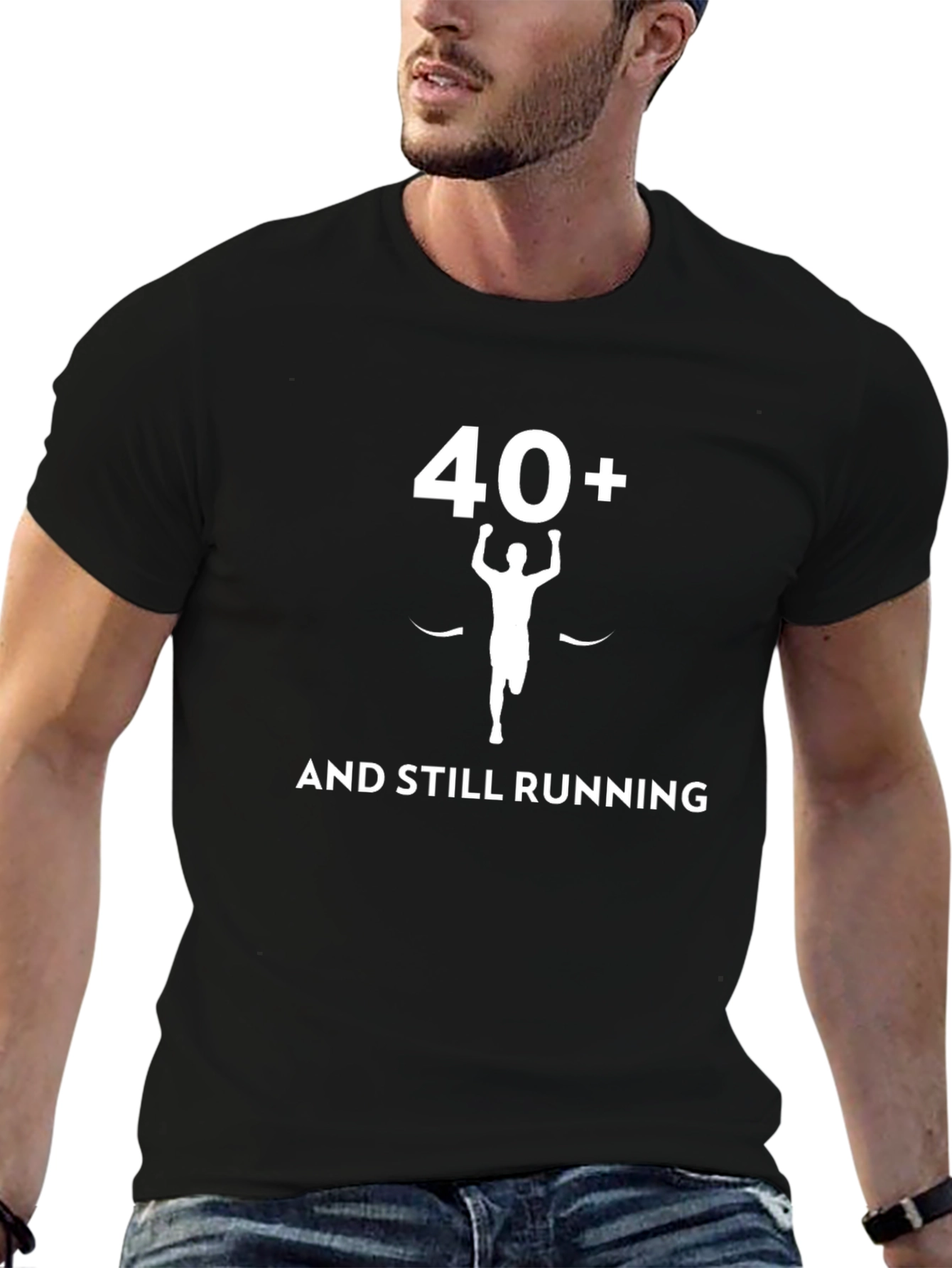 40+ And Still Running Graphic Tee