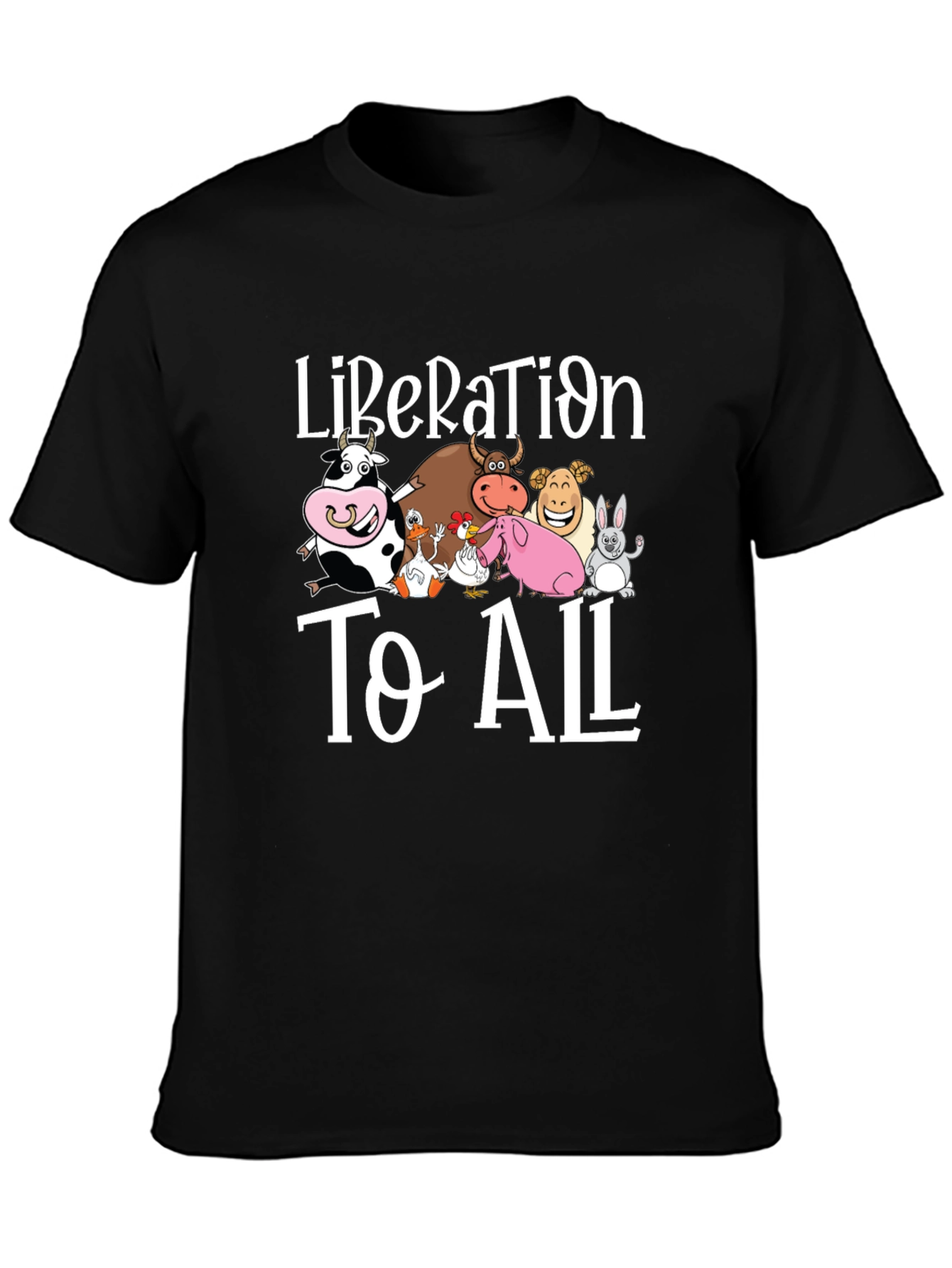 Liberation to All Graphic Print T-Shirt