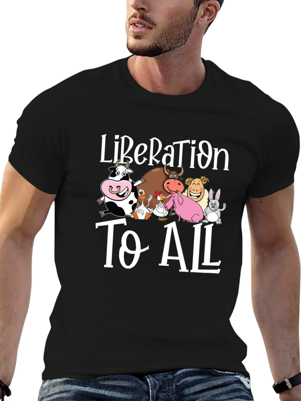 Liberation to All Graphic Print T-Shirt